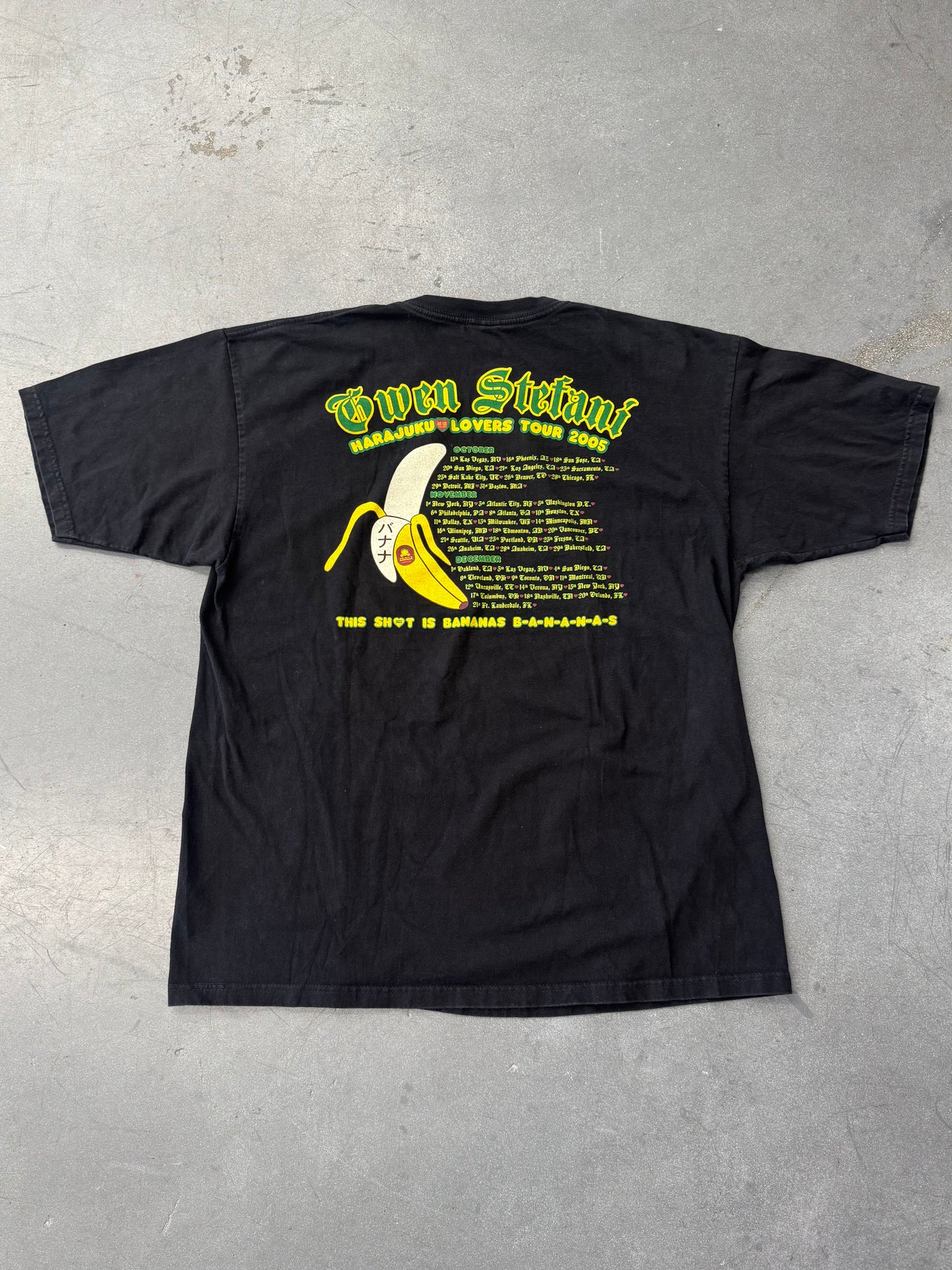 2005 GWEN STEFANI HARAJUKU LOVERS TOUR TEE (CYGNUS TAG)