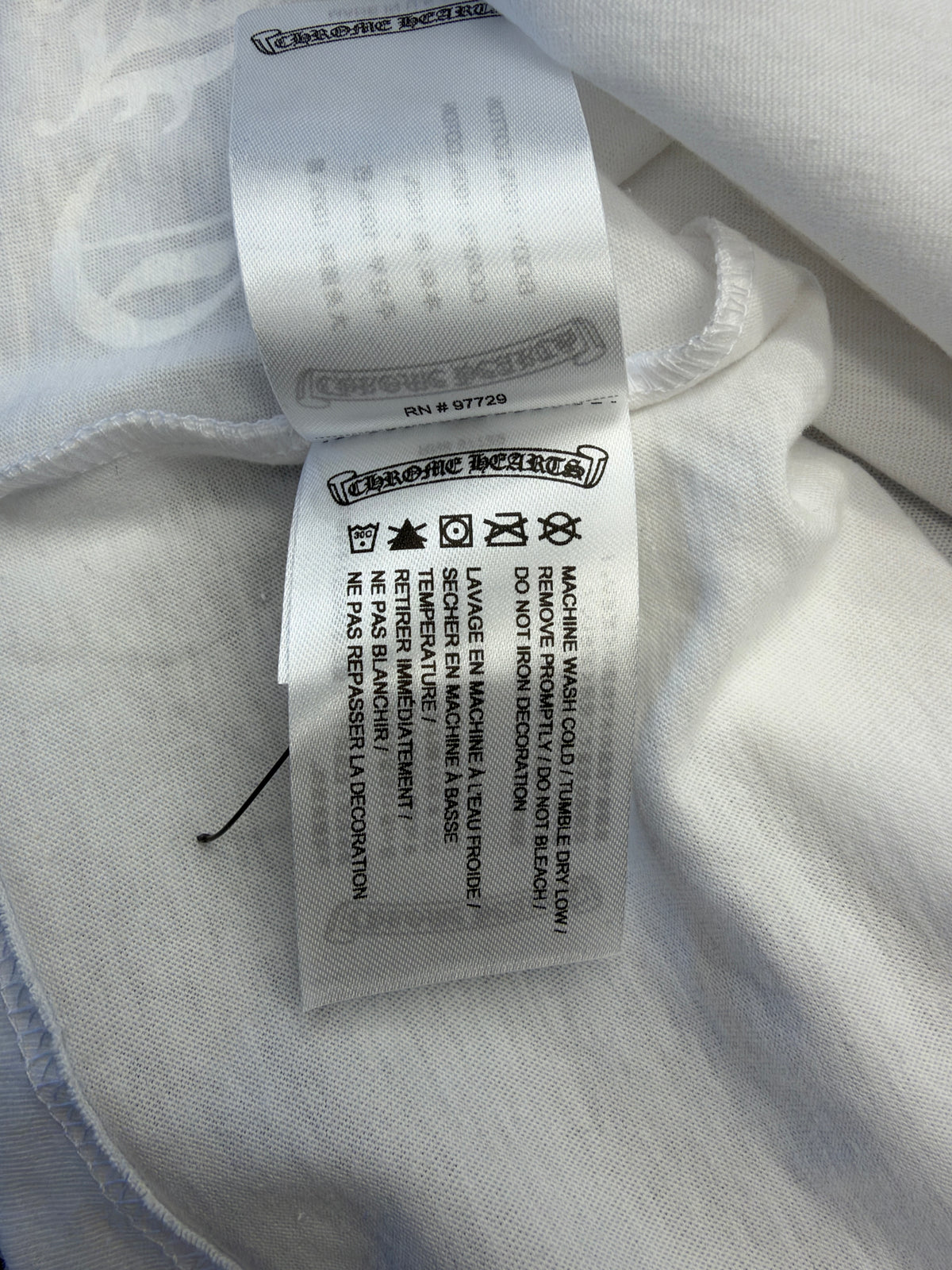 CHROME HEARTS U.S.A. POCKET TEE - WHITE/BLACK