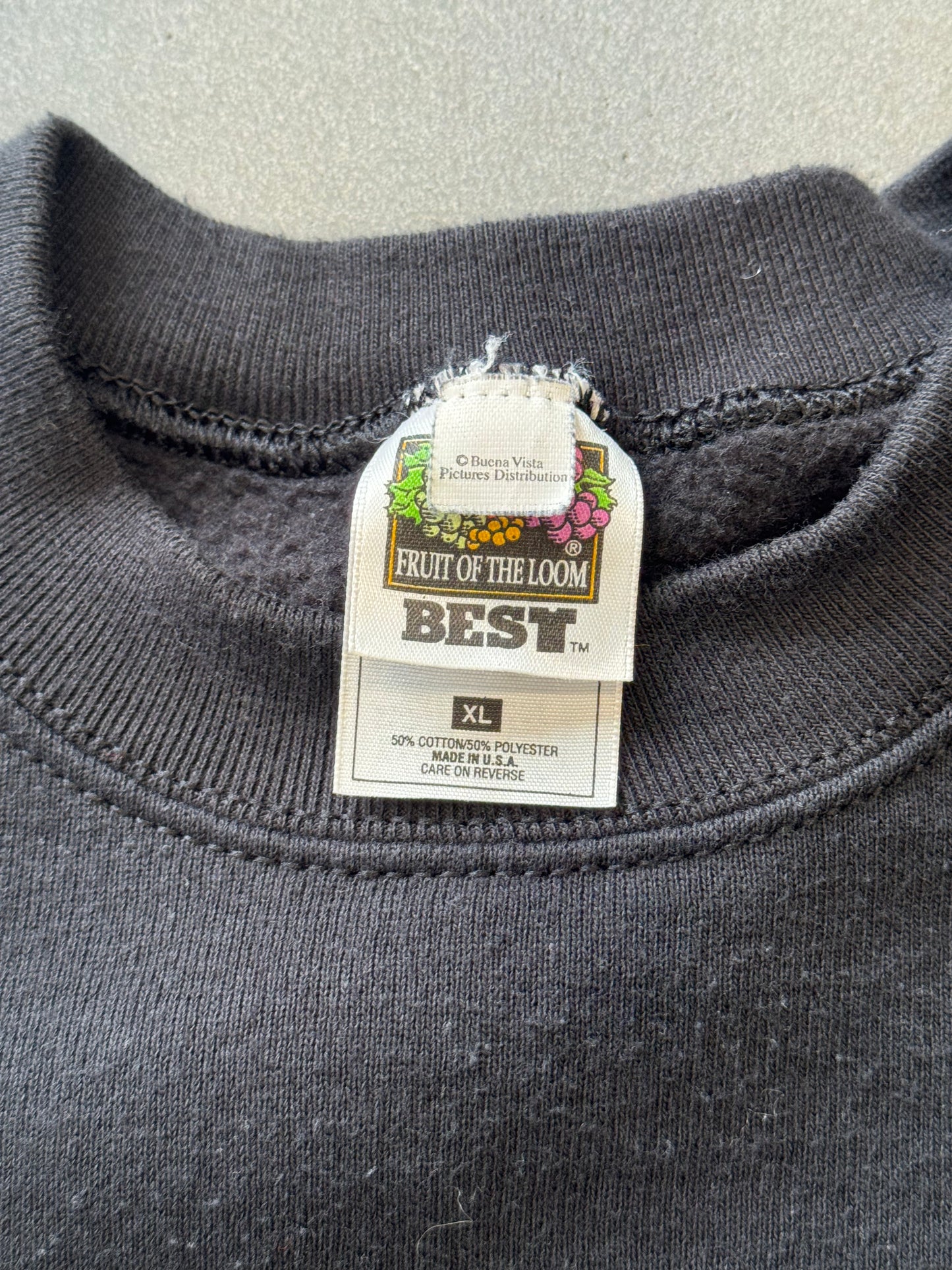 90S THE CROW CITY OF ANGELS EMBROIDERED CREWNECK (FOTL BEST TAG)