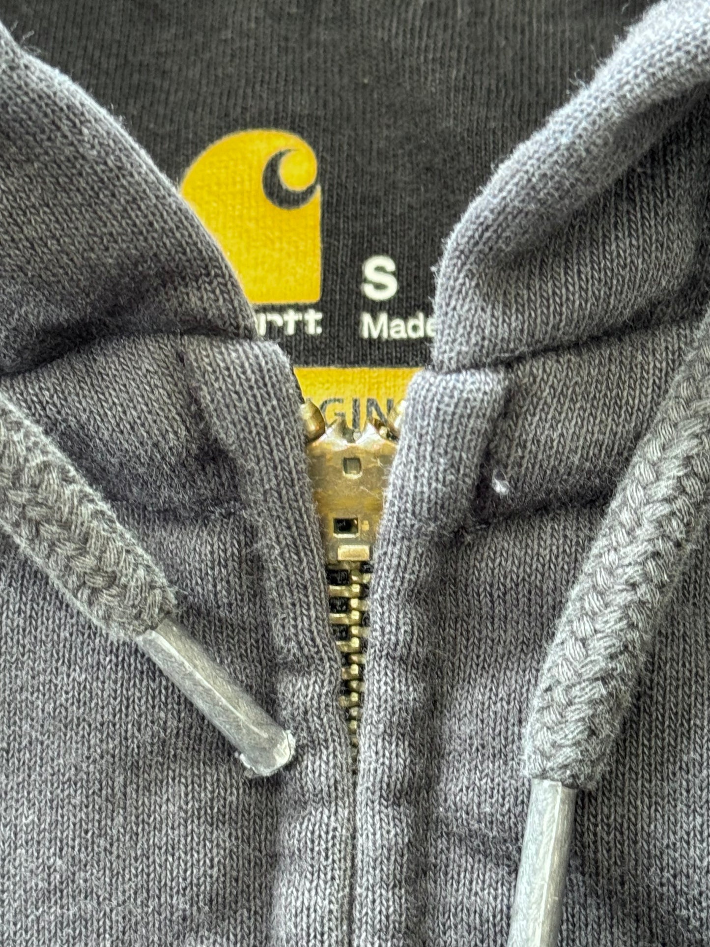 VINTAGE CARHARTT FULL-ZIP HOODIE (BROKEN ZIPPER) (PRINT TAG)