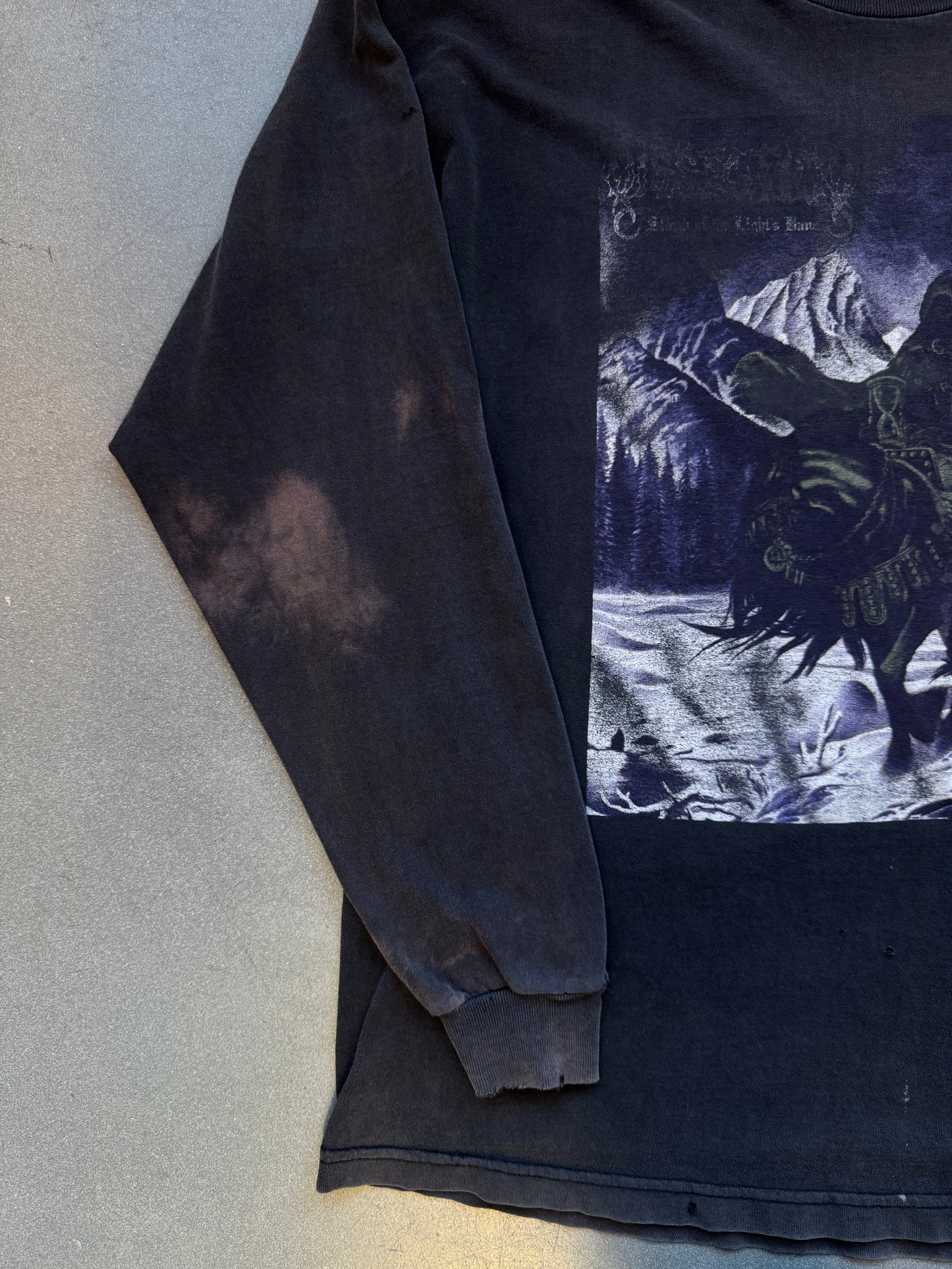 90'S DISSECTION STORM LIGHT REAPER RIDING HORSE LS BAND TEE (FADED TAG)