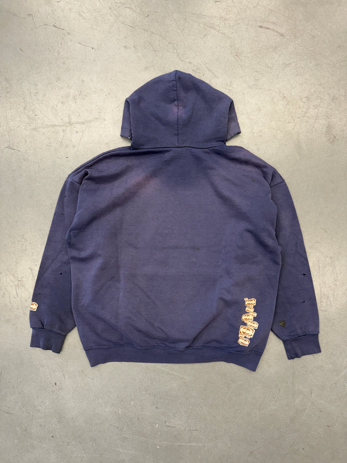 Y2K SPLIT SKATEBOARD/SURFING DISTRESSED PULLOVER HOODIE (SPLIT TAG)