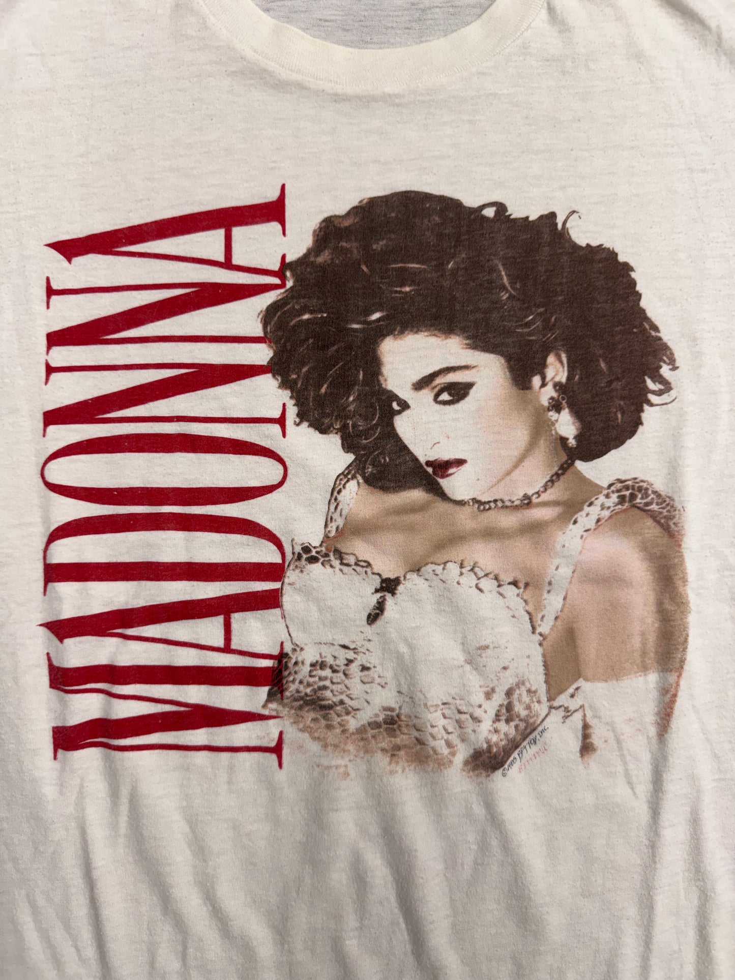1985 MADONNA BOY TOY INC. LIKE A VIRGIN TOUR TEE (SCREEN STARS TAG)