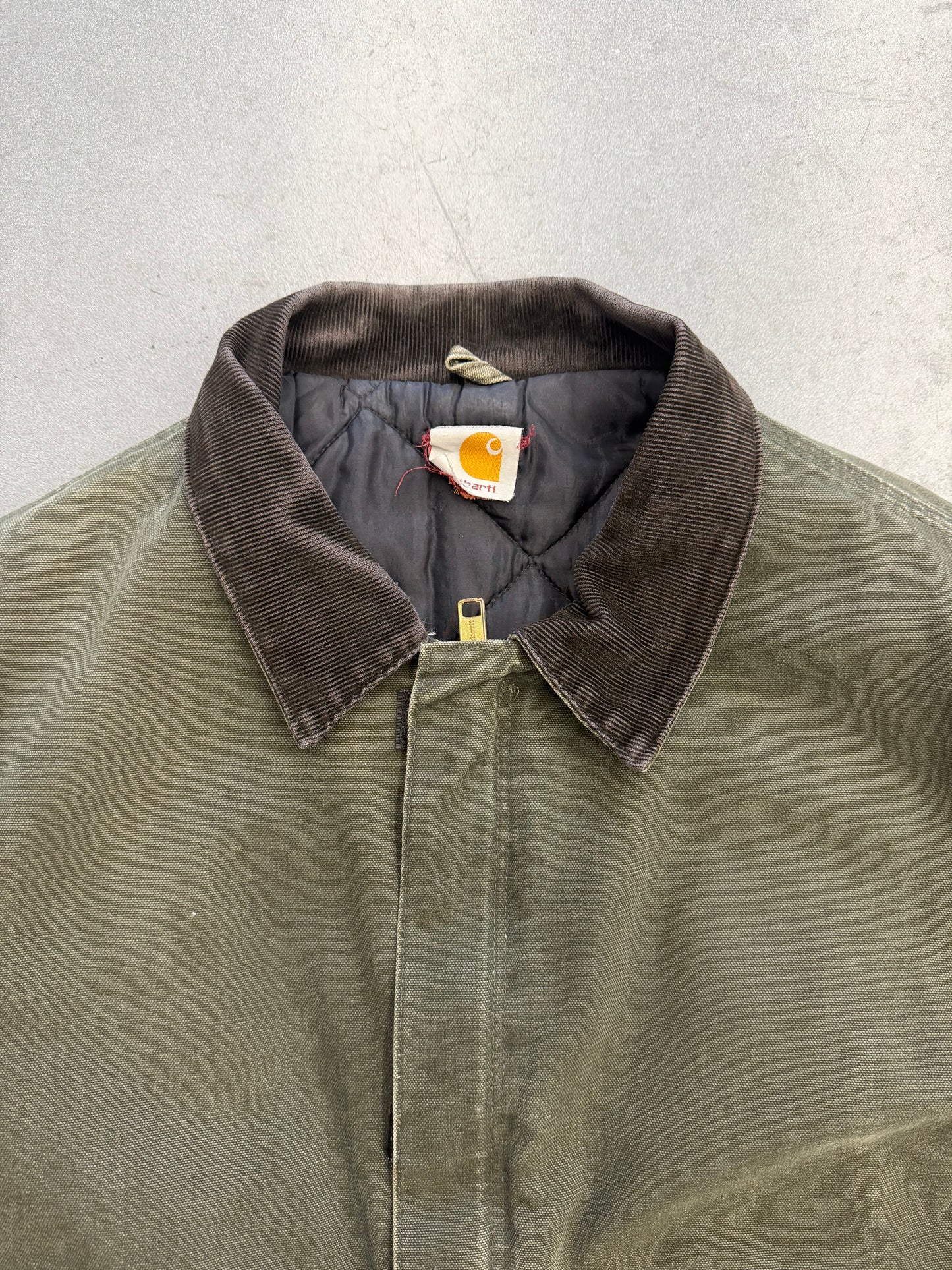 90'S CARHARTT TRADITIONAL ZIP-UP ARCTIC QUILT LINED JACKET (CARHARTT CUT TAG)