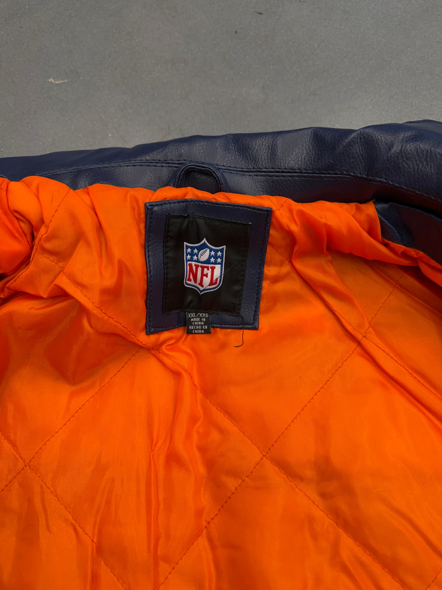 VINTAGE MIAMI DOLPHINS 2-TIME SUPER BOWL NFL LEATHER JACKET