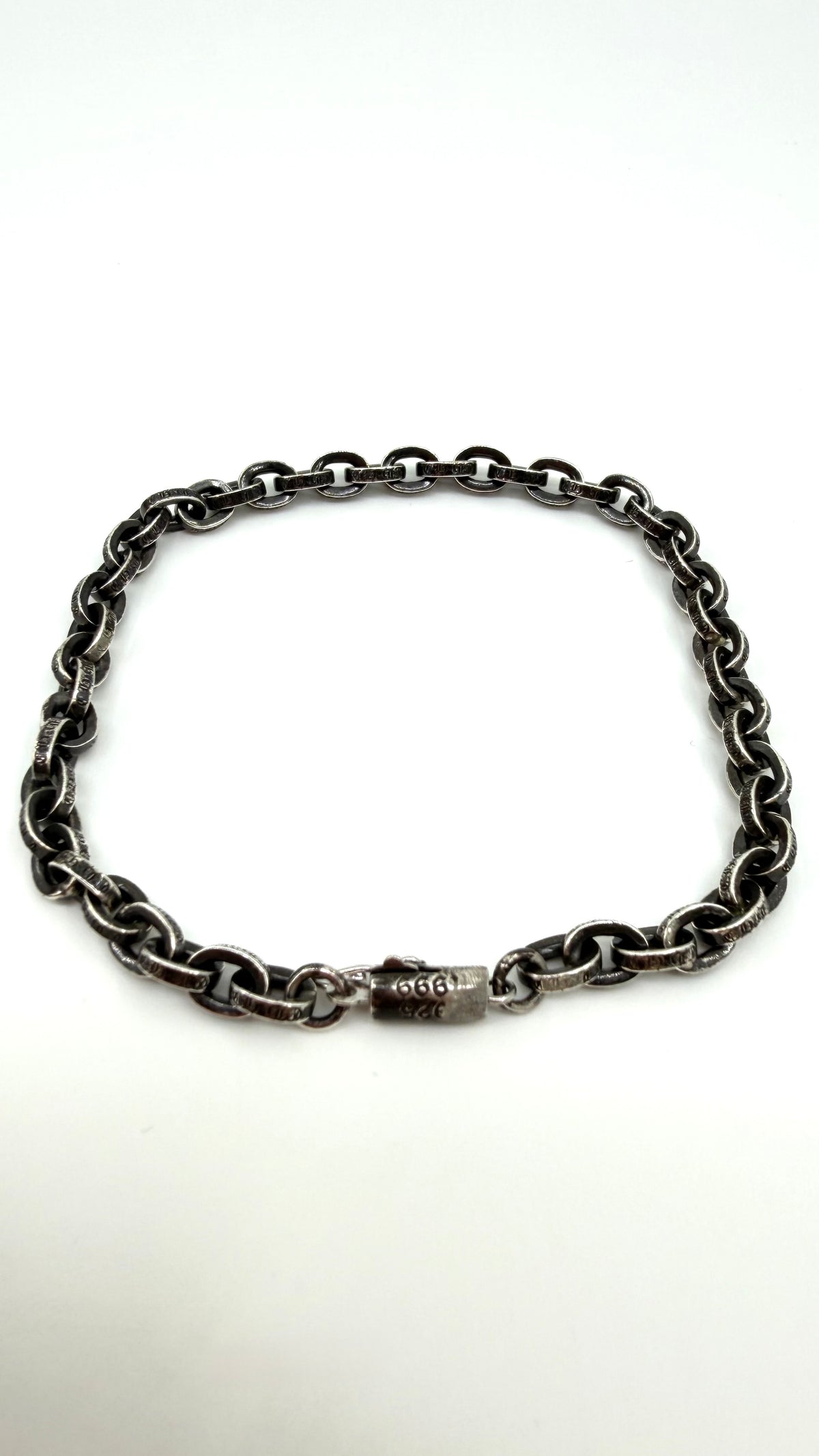 CHROME HEARTS SILVER PAPER CHAIN BRACELET