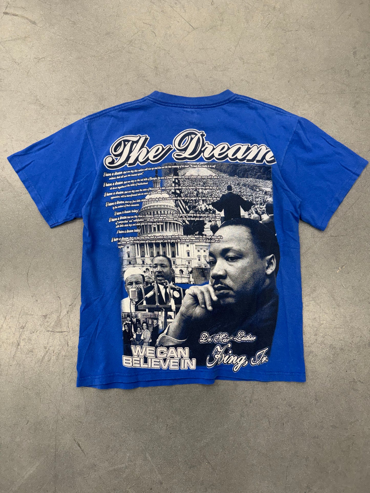 VINTAGE MLK I HAVE A DREAM TEE (ANVIL BLUE BAR TAG)