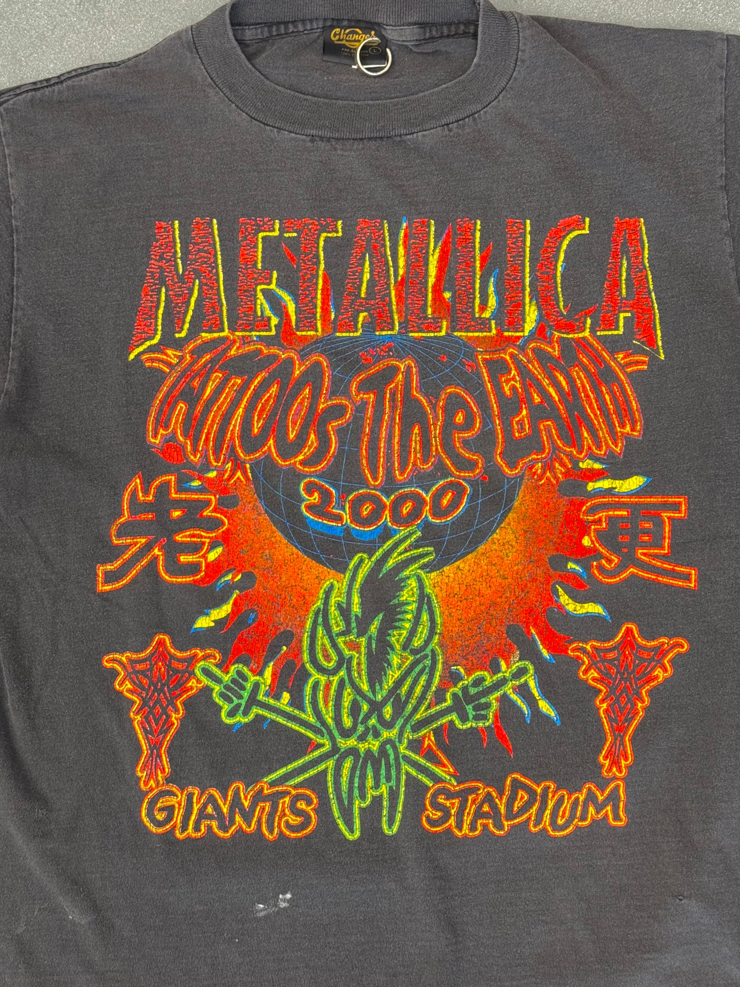 2000 METALLICA TATTOOS THE EARTH BOOTLEG TEE (CHANGES TAG)
