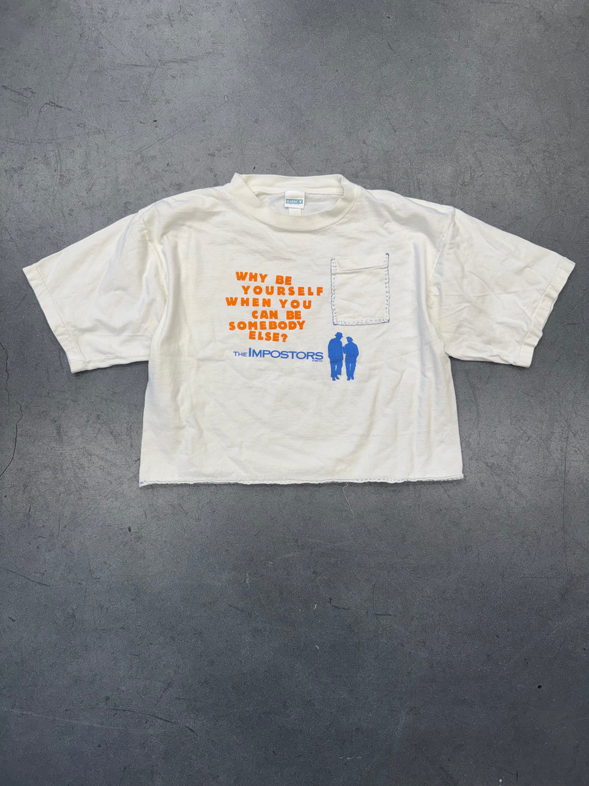 1998 THE IMPOSTERS CROPPED & HAND STITCHED POCKET TEE (CLASSIC TAG)