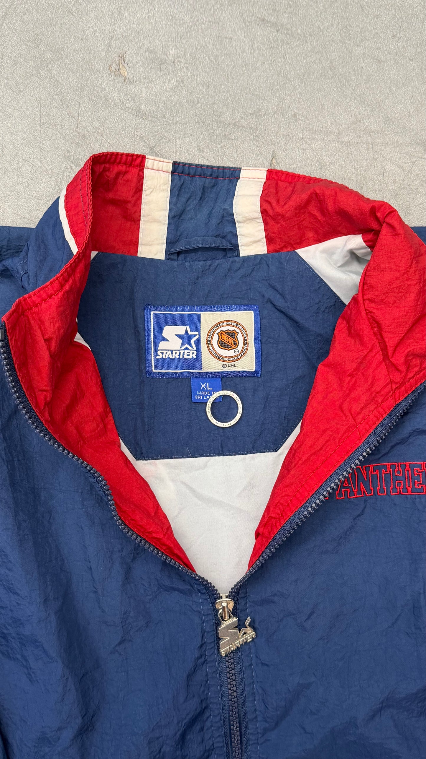 90S STARTER FLORIDA PANTHERS NHL HOCKEY ZIP-UP WINDBREAKER JACKET