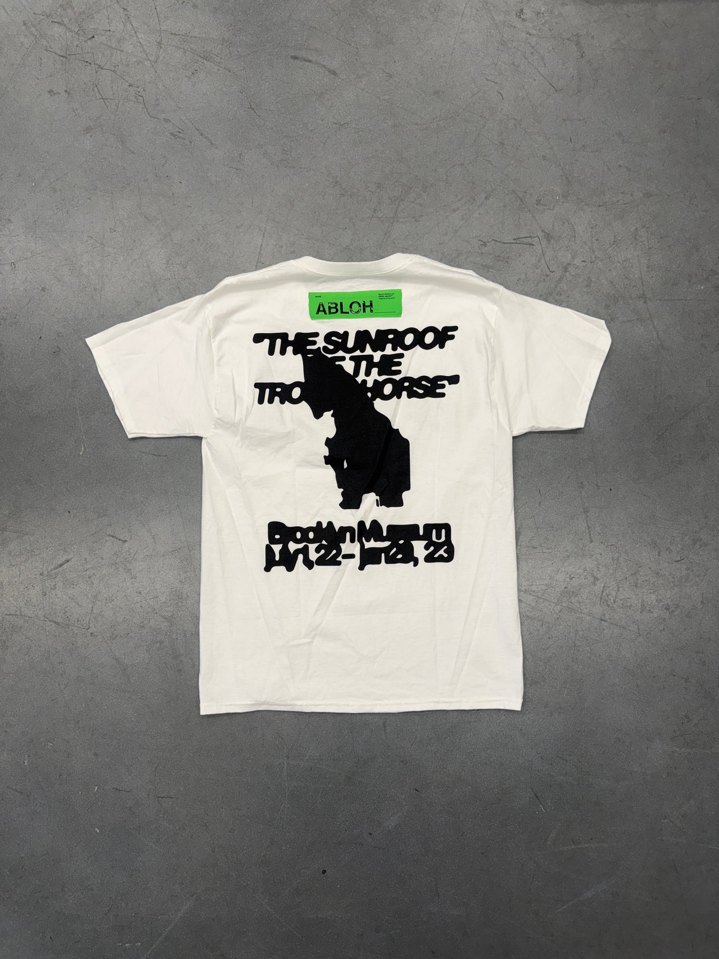 SS22 VIRGIL ABLOH BROOKLYN MUSEUM FOS TROJAN HORSE TEE