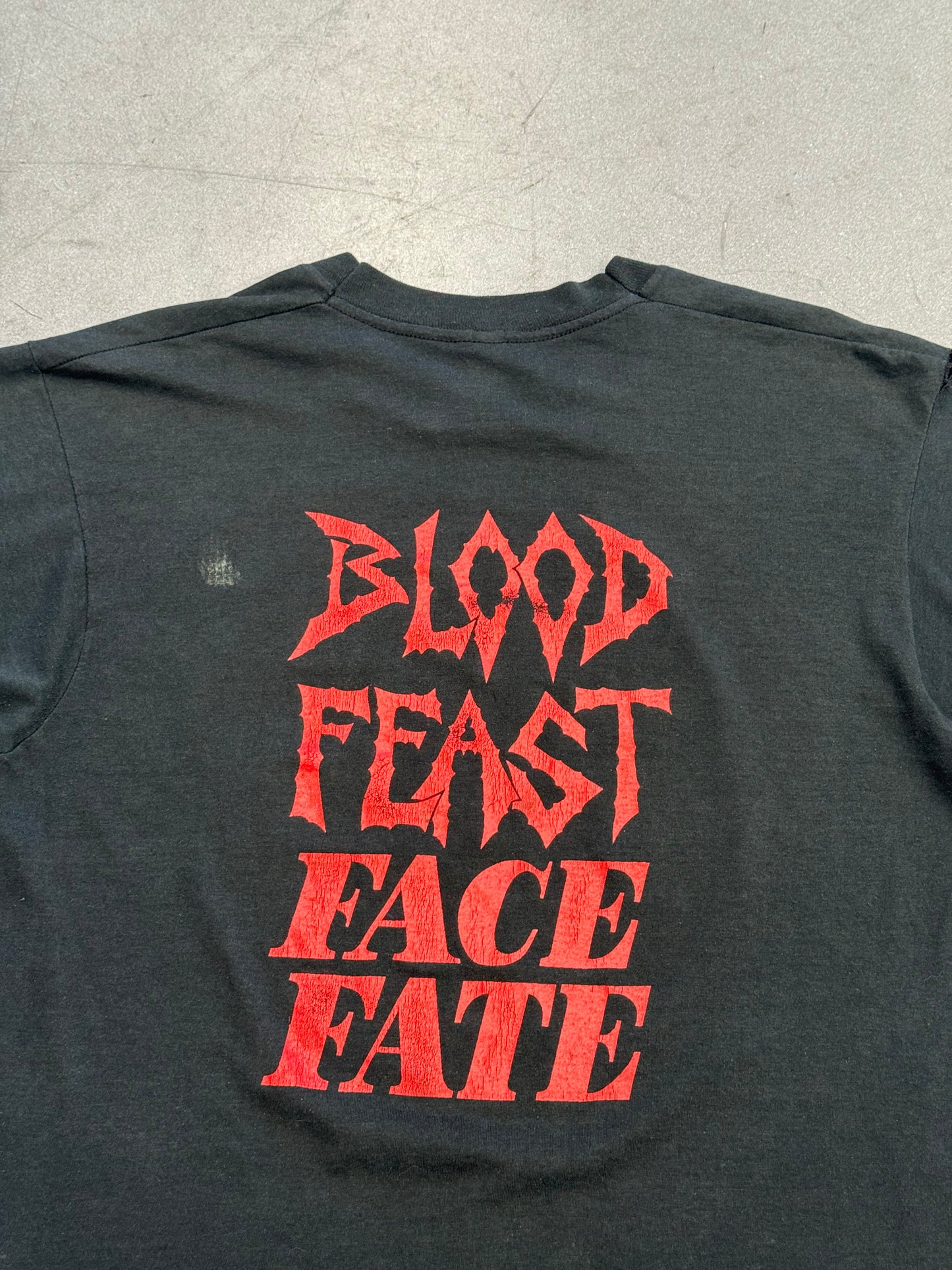 ‘80S BLOOD FEAST FACE FATE TEE (SCREEN STARS TAG)