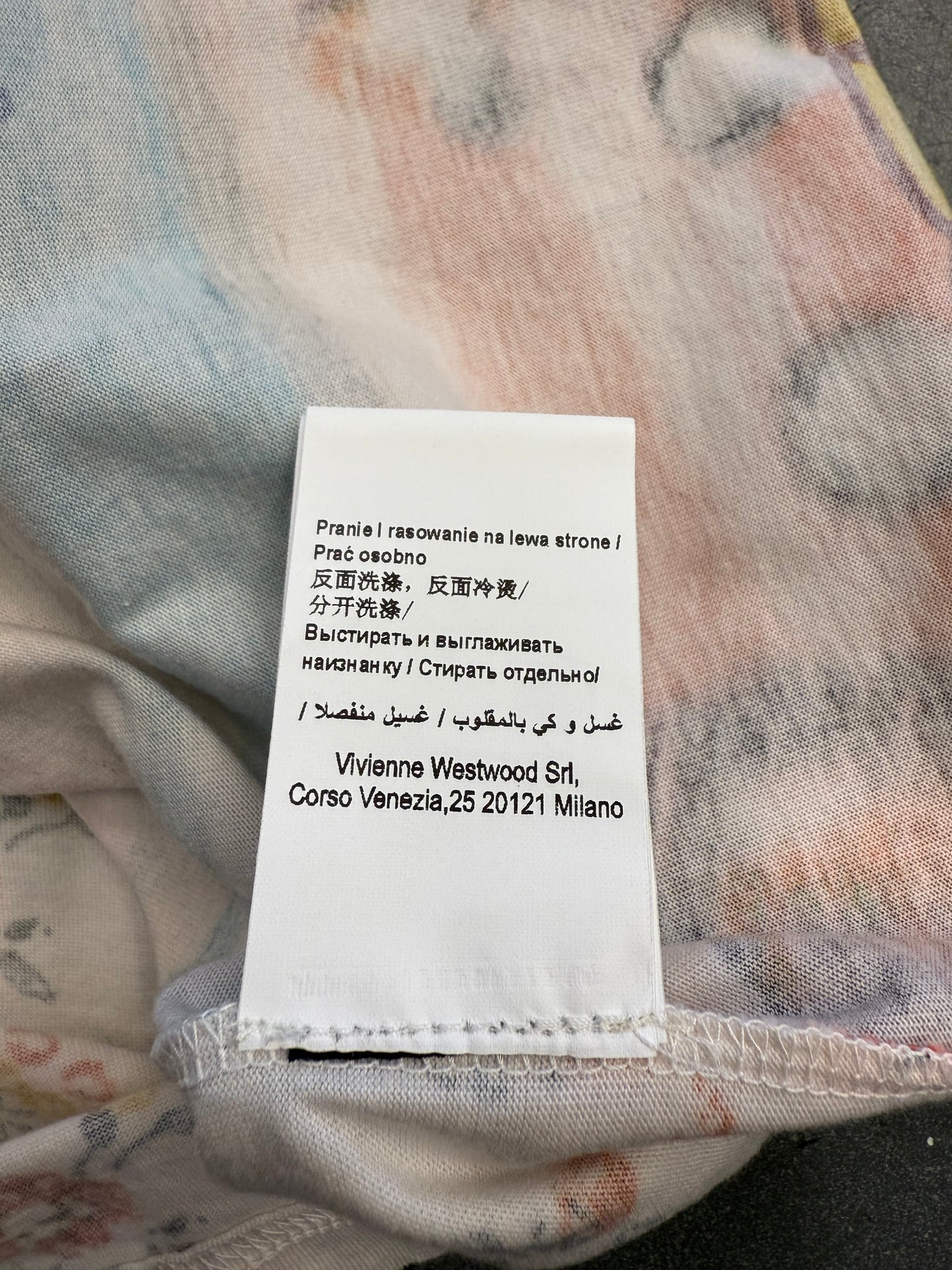 VIVIENNE WESTWOOD MULTICOLOR SNOWMAN OVERSIZED T-SHIRT