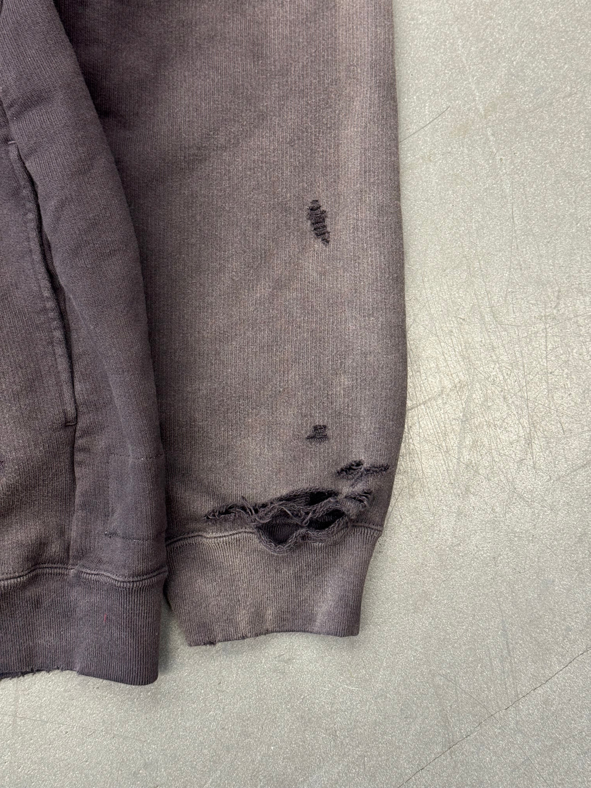 MAISON MIHARA YASUHIRO READY TO WEAR DISTRESSED HOODIE