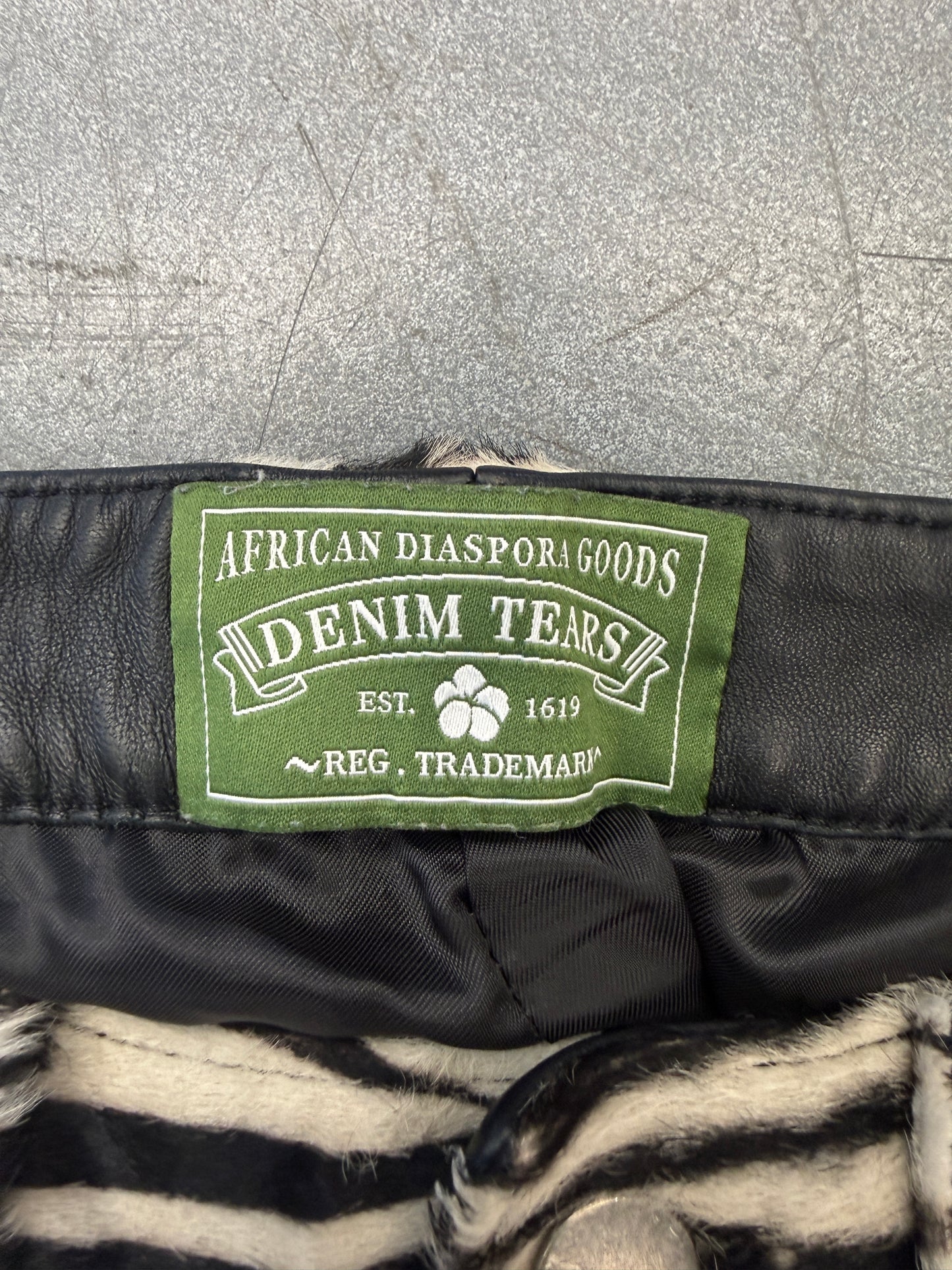 DENIM TEARS ZEBRA PANTS