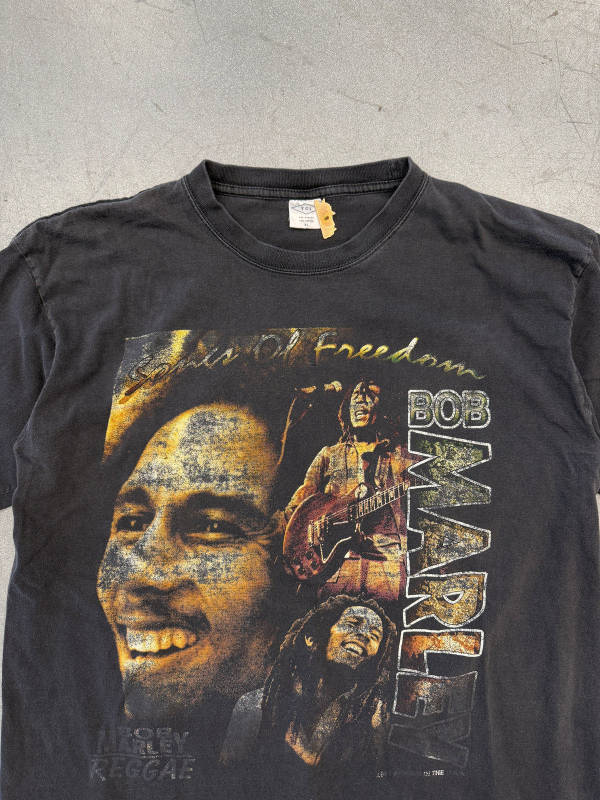 1997 BOB MARLEY WHO THE CAP FIT SO LET THEM WEAR IT TEE (TCI TAG)