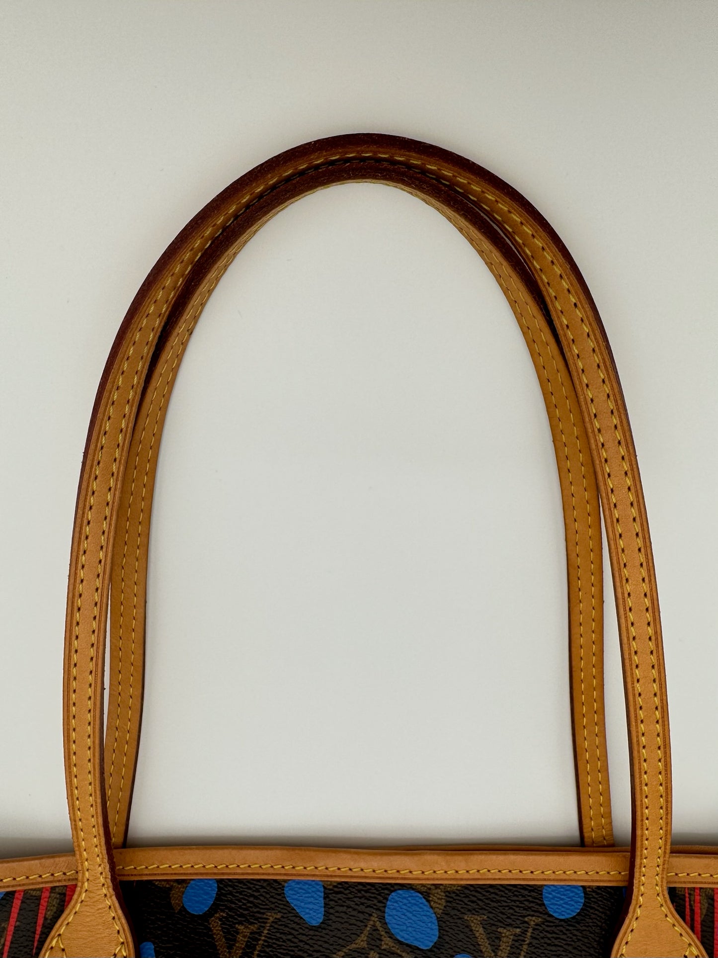 2016 LOUIS VUITTON NEO NEVERFULL TOTE MONOGRAM PALM SPRINGS JUNGLE DOTS