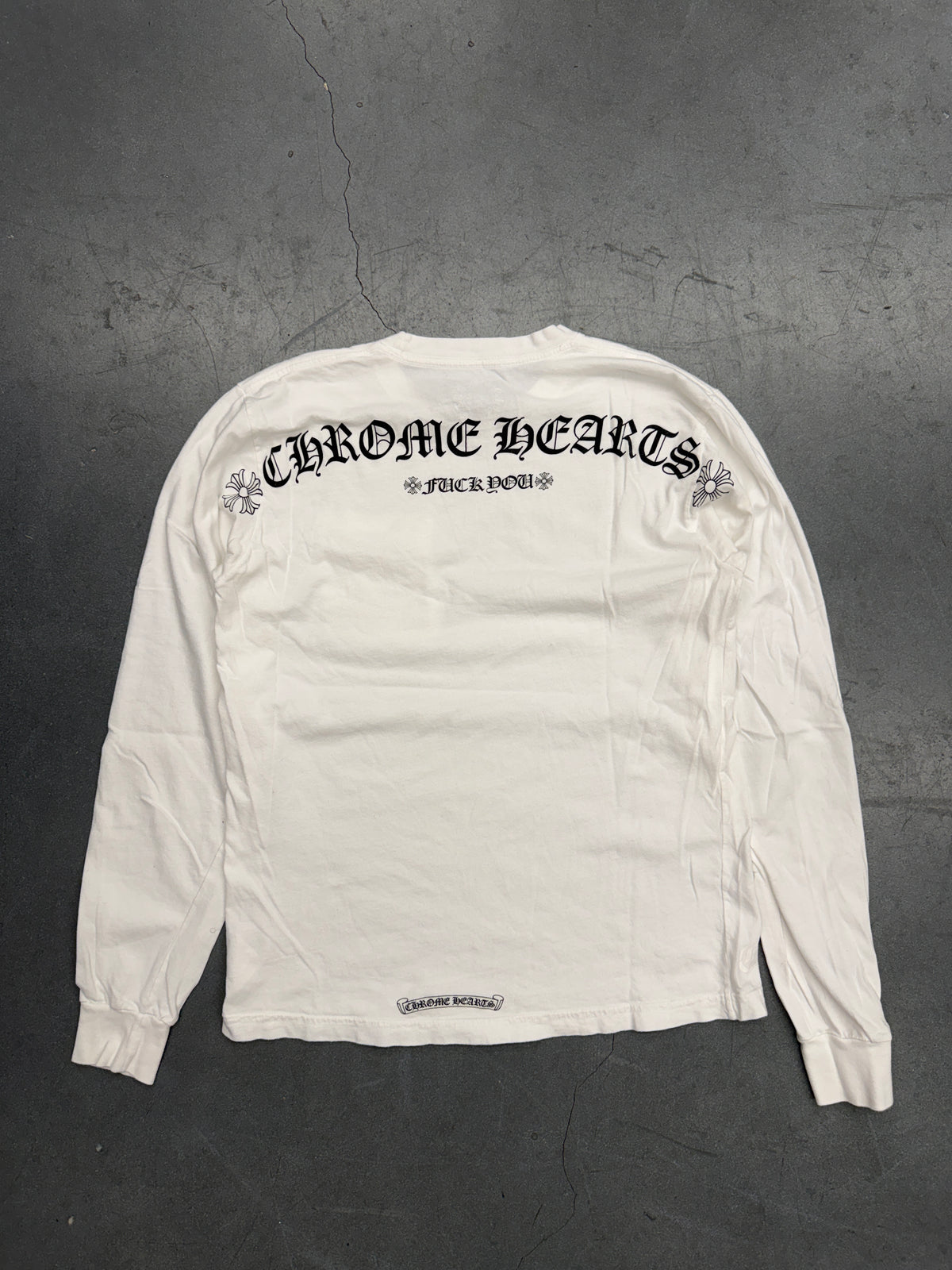 CHROME HEARTS FUCK YOU LONG SLEEVE POCKET TEE