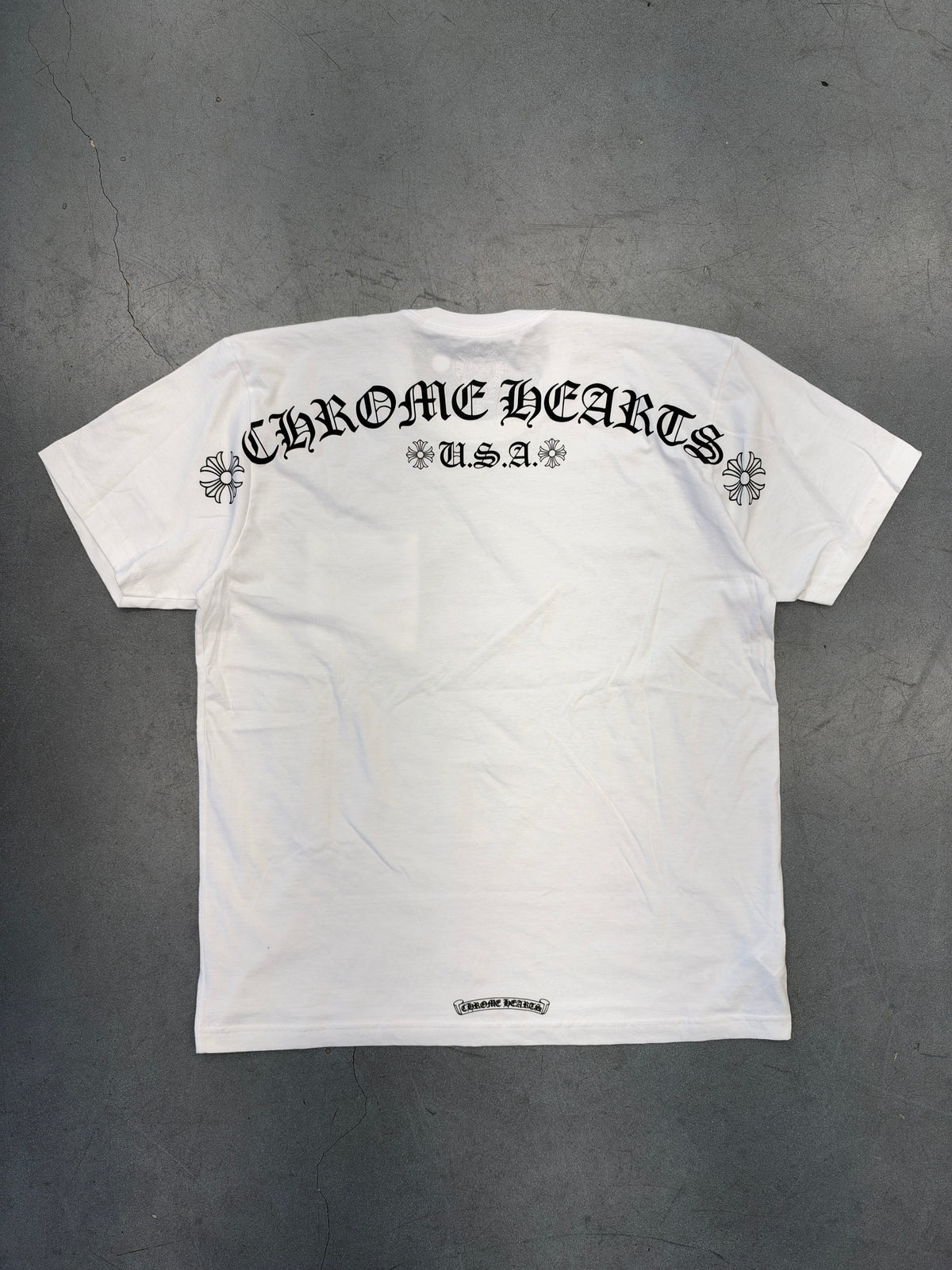 CHROME HEARTS U.S.A. POCKET TEE - WHITE/BLACK