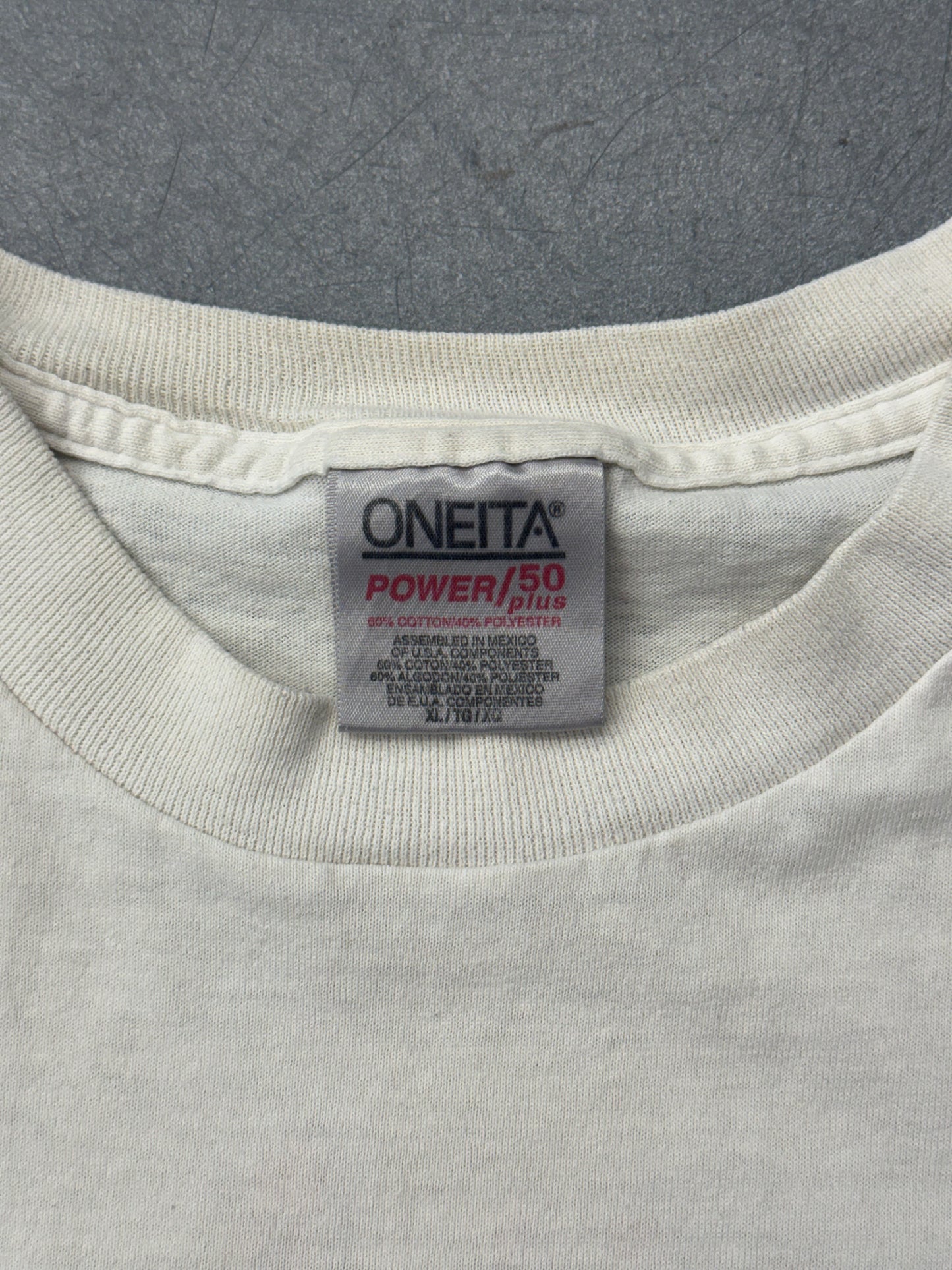 90'S VISITOR X ILLEGAL ALIEN DOIN' HARD TIME TEE (ONEITA TAG)