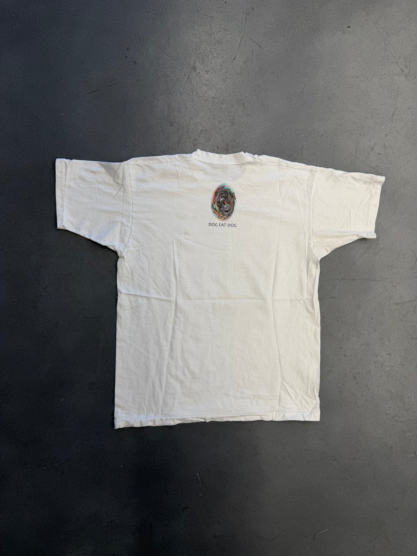 1996 LOCO STUFF IMPORTED FROM MEXICO DOG EAT DOG TEE (FOTL HEAVY TAG)