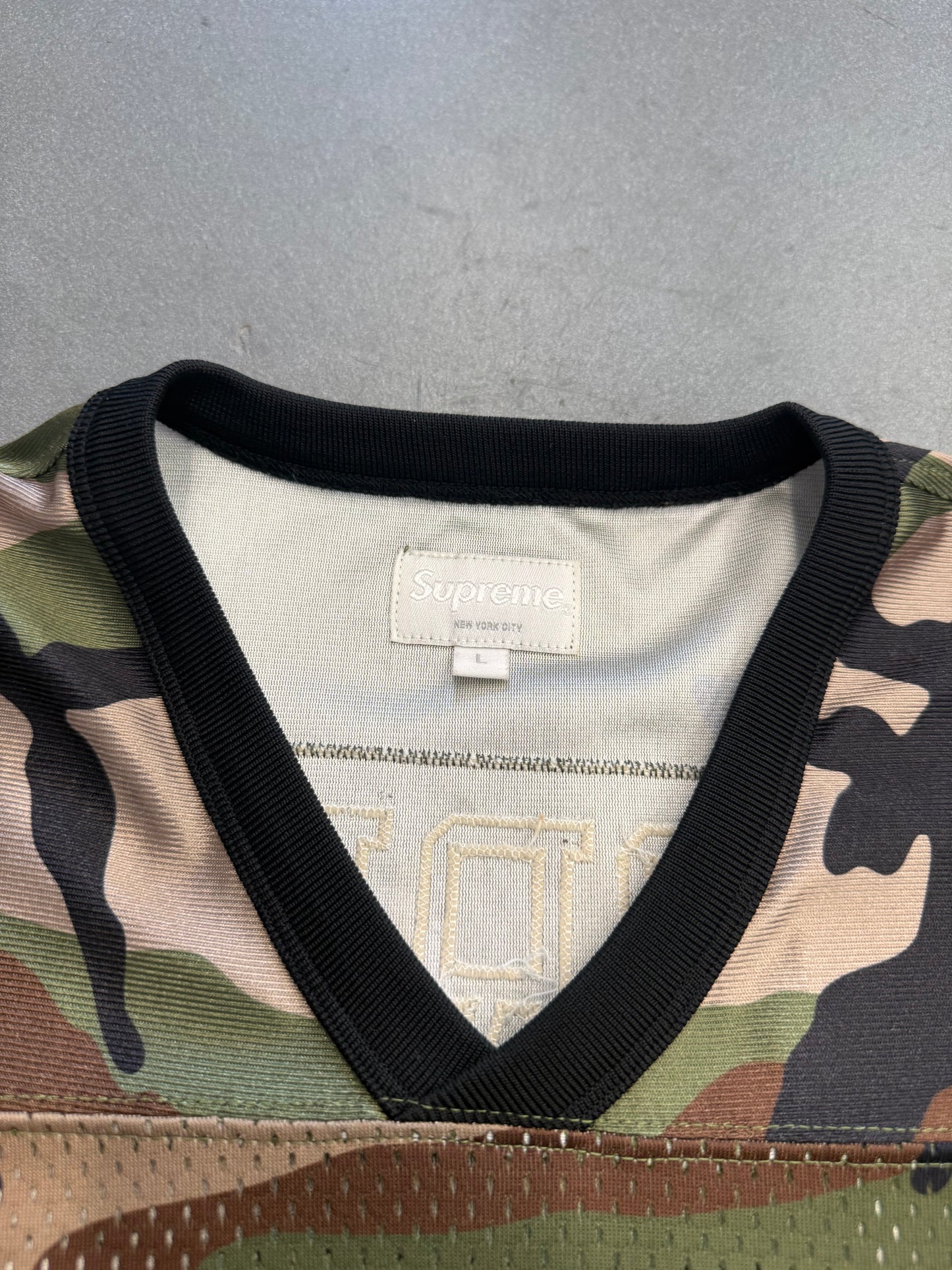 SS14 SUPREME 20TH ANNIVERSARY CHAMPIONSHIP FOOTBALL JERSEY CAMO