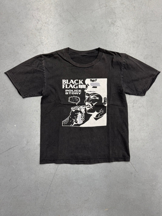 BLACK FLAG POLICE STORY TEE (PULLED TAG)
