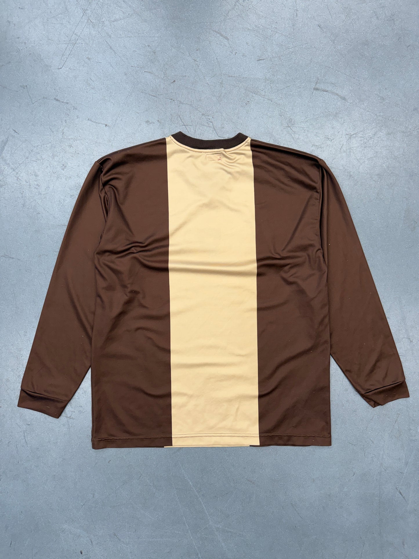 VINTAGE SUPREME X PLAY SPORTS LS MADE IN ITALY SOCCER JERSEY - BROWN
