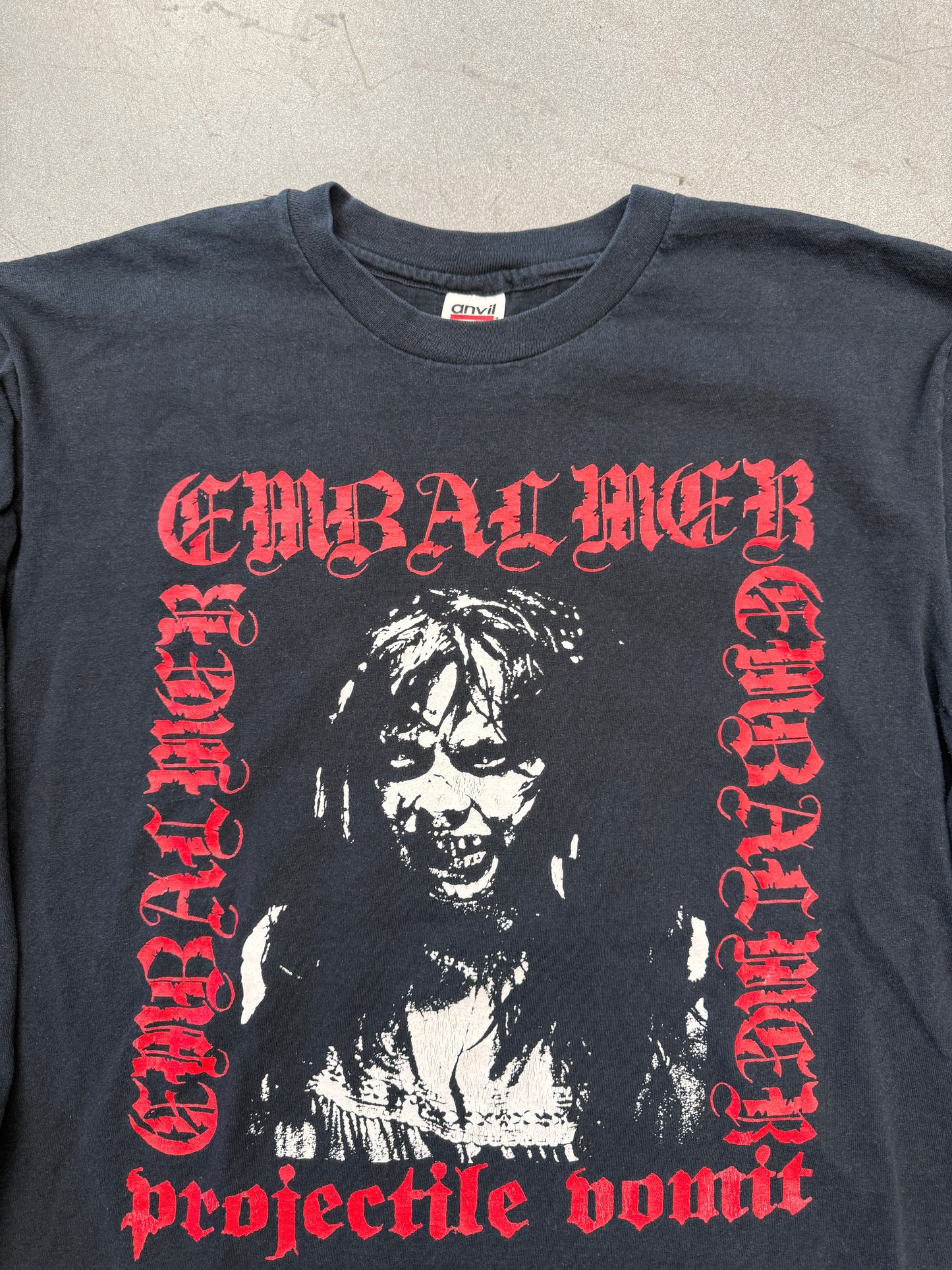 90'S EMBALMER PROJECTILE VOMIT RELAPSE RECORDS LONG SLEEVE TEE