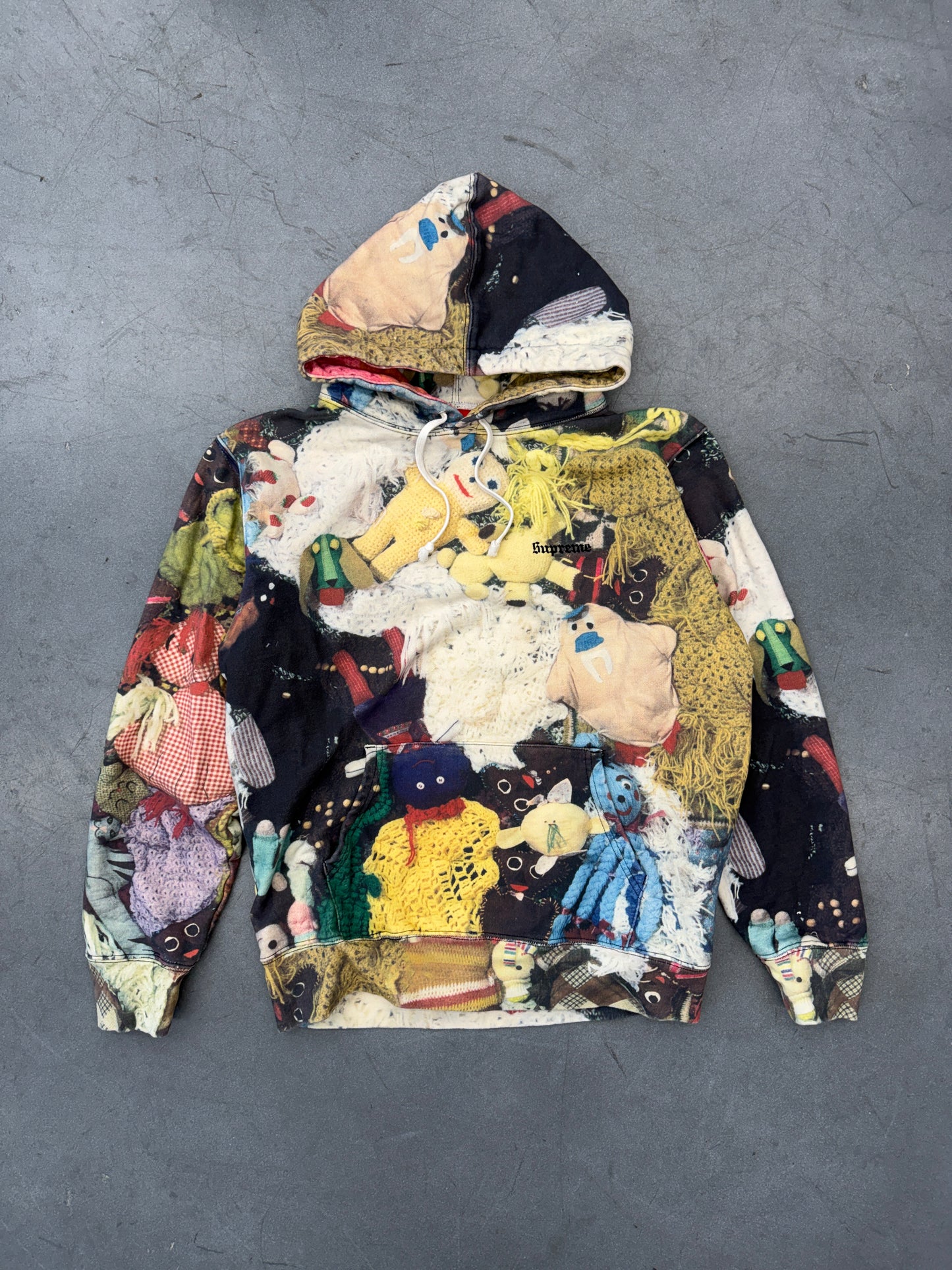 FW18 SUPREME MIKE KELLEY MORE LOVE HOURS THAN CAN EVER BE REPAID HOODED SWEATSHIRT