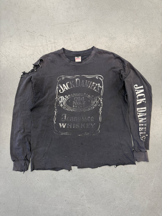 90S JACK DANIEL'S TENNESSEE WHISKY THRASHED LS TEE (AAA TAG)