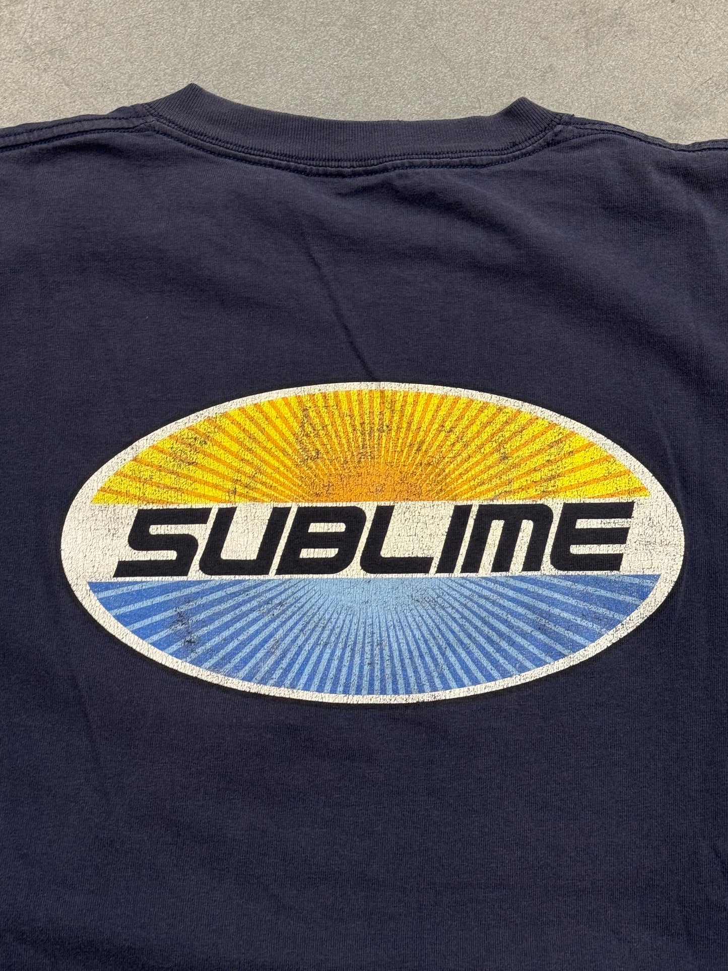 90S SUBLIME SUN WAVE OVAL LOGO MULLET TEE (CUT TAG)