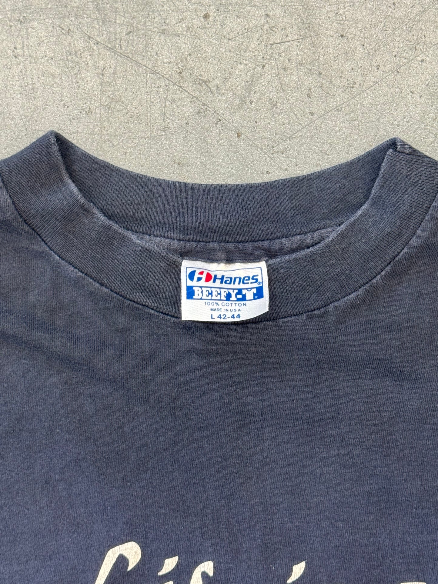 1984 DAYTONA BIKE WEEK SURVIVOR "LIFE IS A BITCH THEN YOU DIE" TEE (HANES TAG)