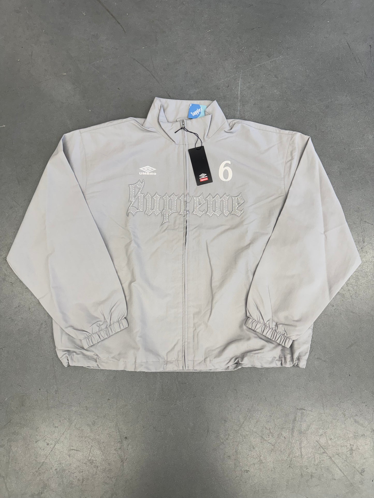 SS26 SUPREME UMBRO RHINESTONE TRACK JACKET