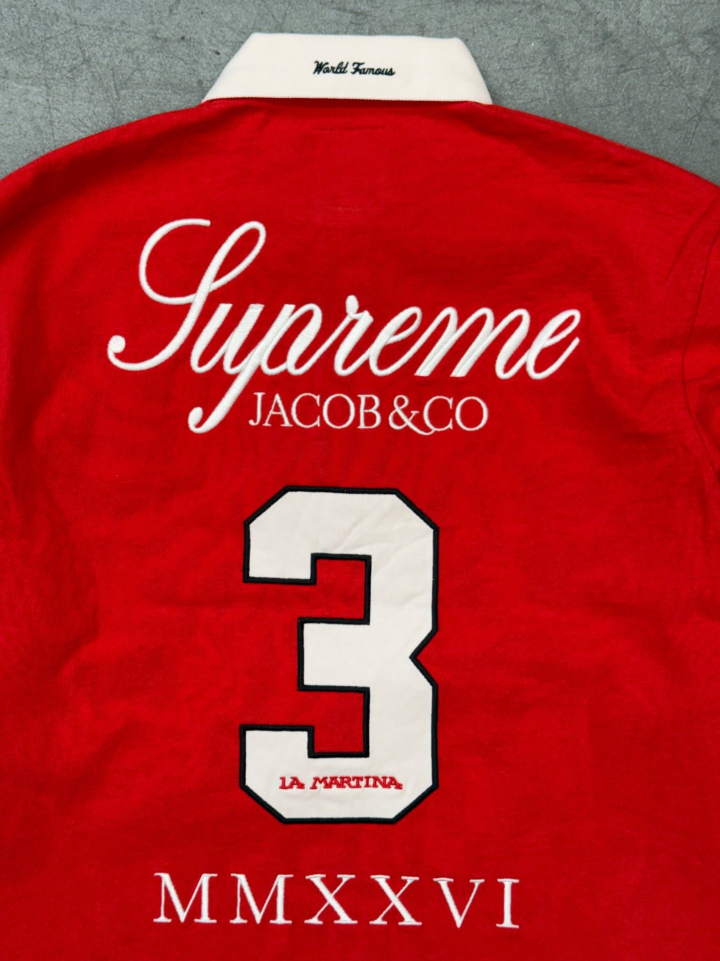 SS26 SUPREME LA MARTINA JACOB & CO RUGBY LS SHIRT