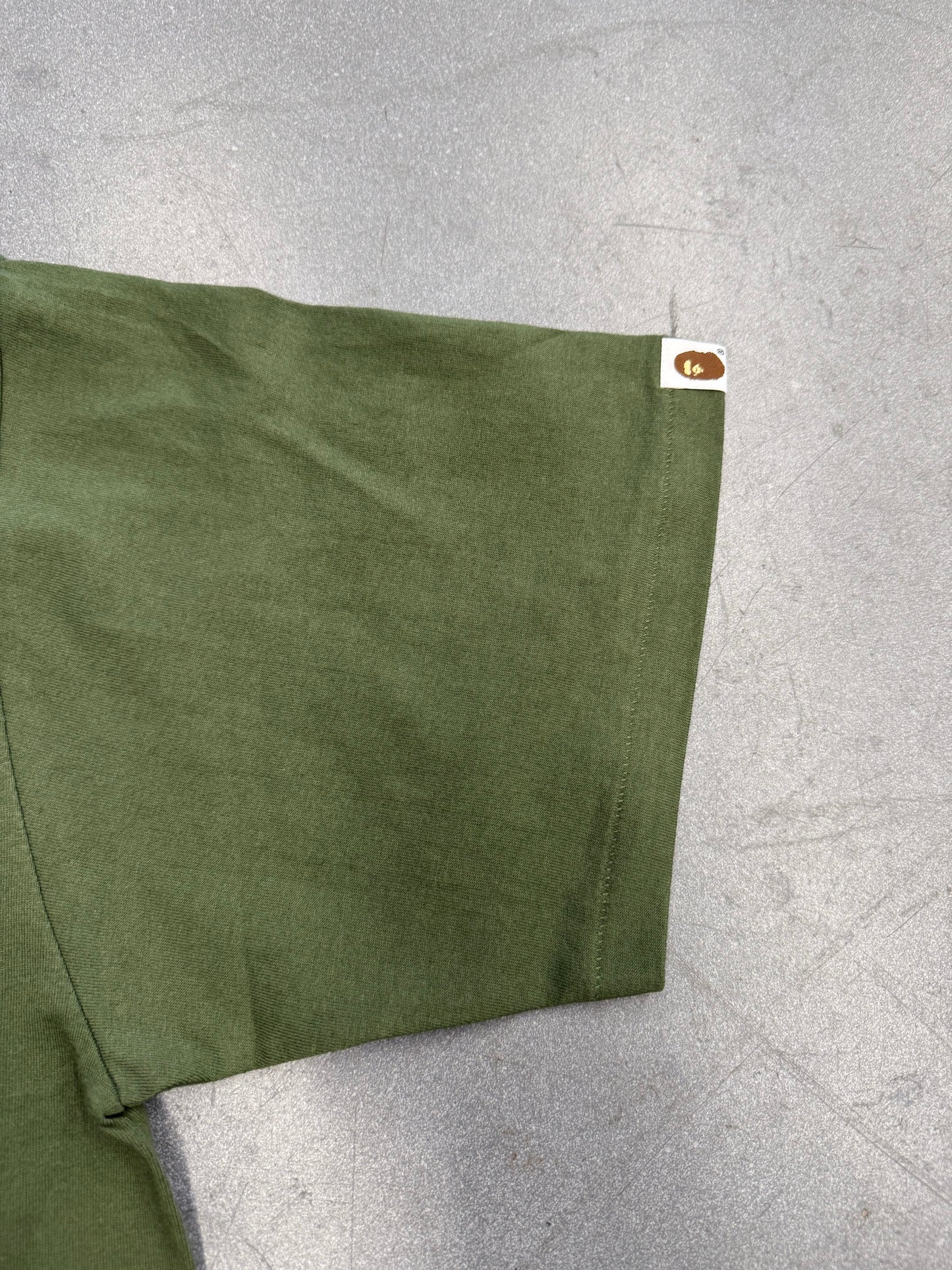 2020 A BATHING APE BAPE COLLEGE TEE - GREEN