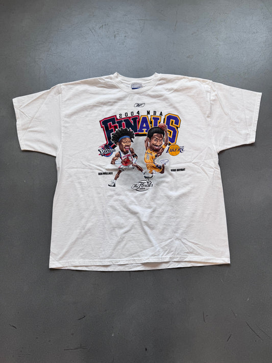 2004 REEBOK NBA FINALS LAKERS VS PISTONS TEE