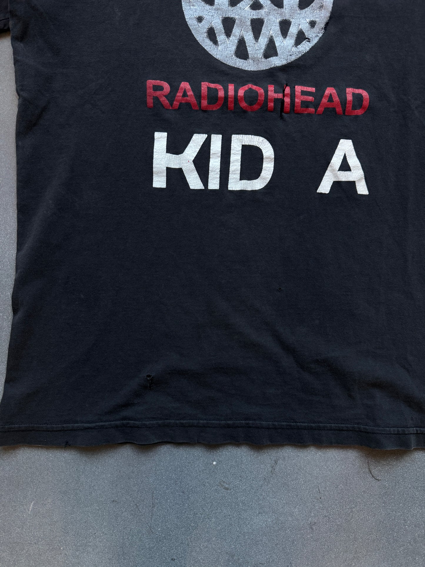 2000 RADIOHEAD KID A TEE (FADED TAG)