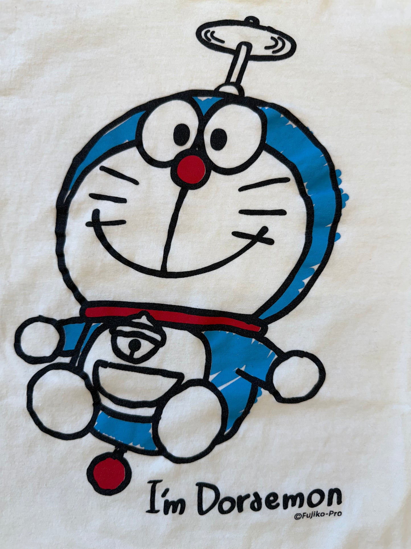 I'M DORAEMON MANGA ANIME TEE (RIPPED TAG)