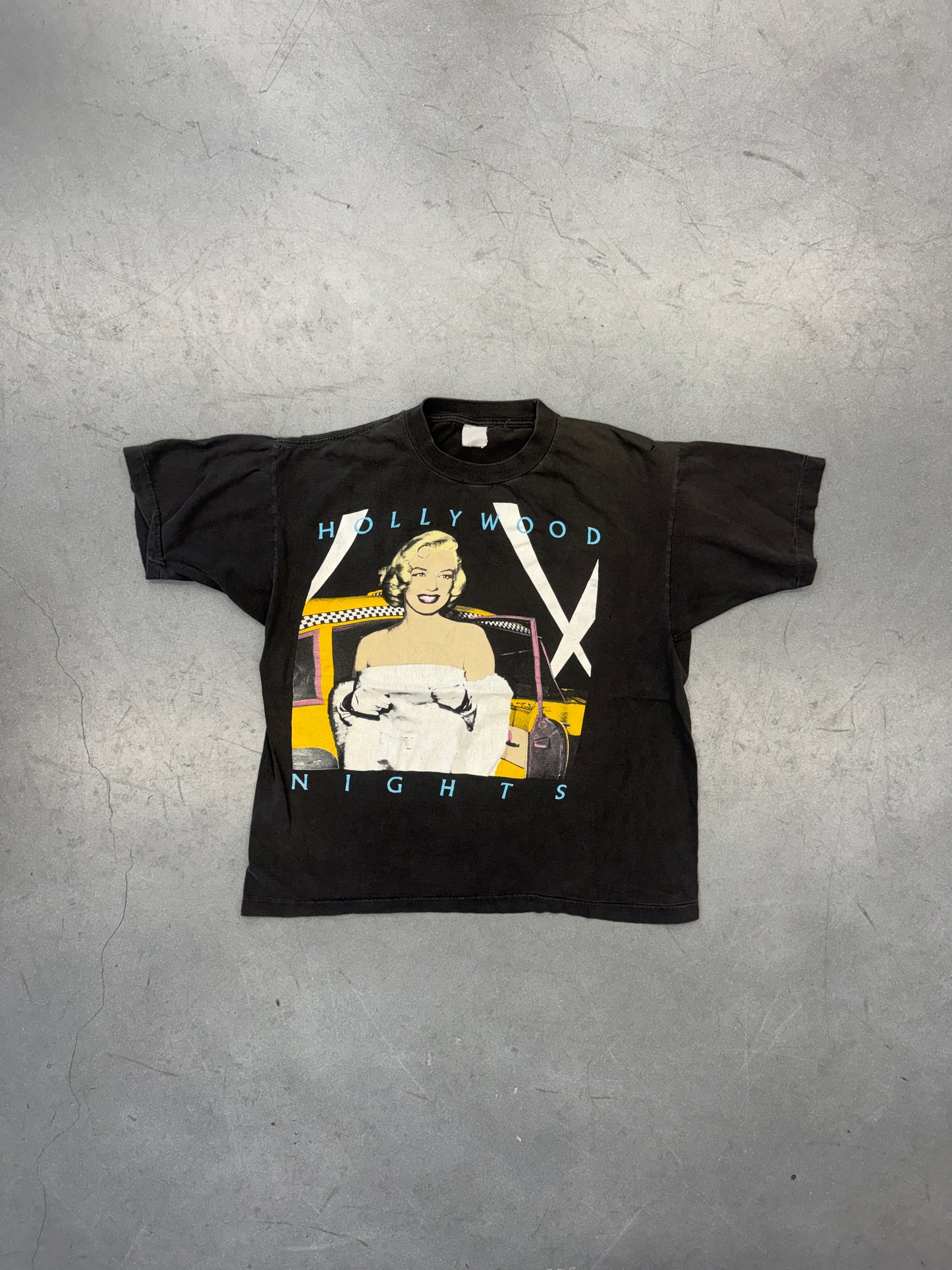 90S "HOLLYWOOD NIGHTS" MARILYN MONROE TEE (FADED TAG)