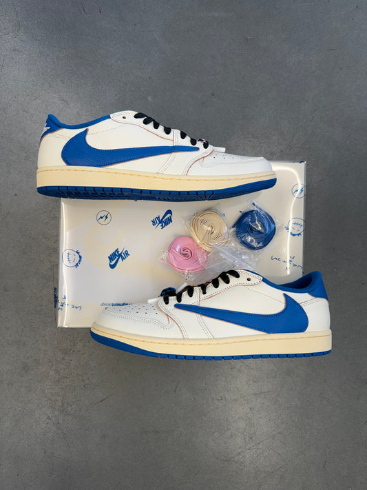 2025 SIZE 11.5 JORDAN 1 RETRO LOW OG SP FRAGMENT X TRAVIS SCOTT SAIL MILITARY BLUE