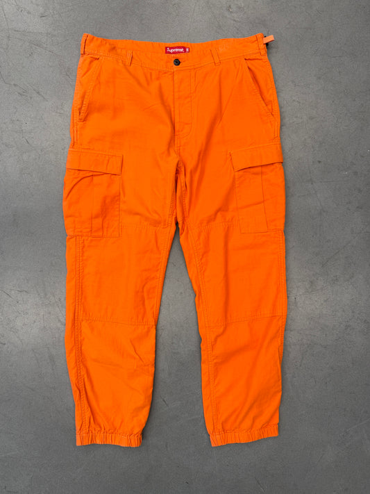 SIZE 36 SS24 SUPREME ORANGE CARGO PANTS - ORANGE