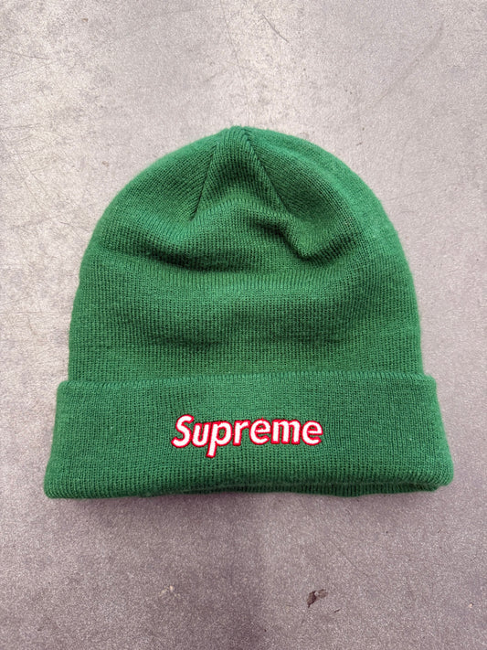 FW22 SUPREME BOX LOGO BEANIE - PINE GREEN
