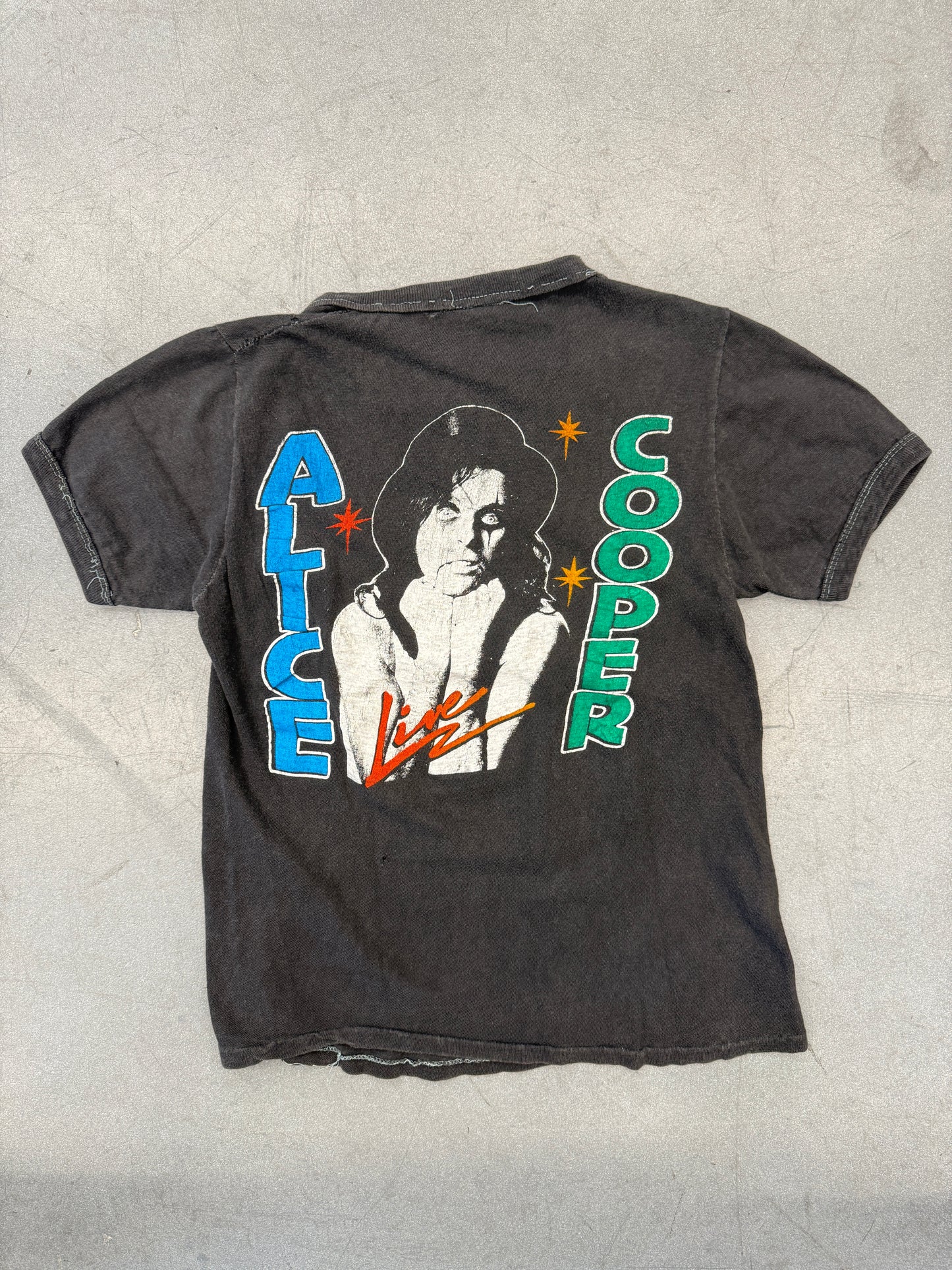 1980S ALICE COOPER LIVE CONCERT TEE (PULLED TAG)