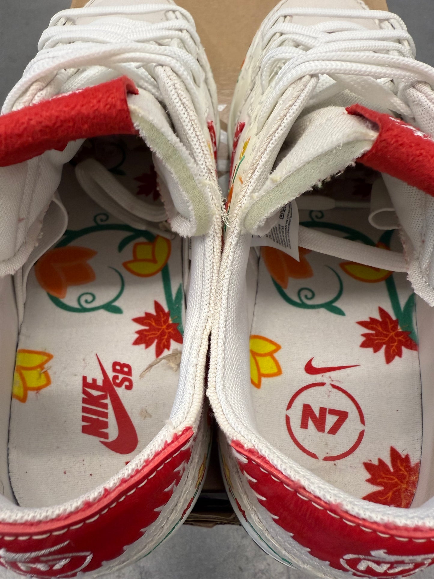 2023 SIZE 13 NIKE SB DUNK LOW DECON N7 OPTI YELLOW UNIVERSITY RED