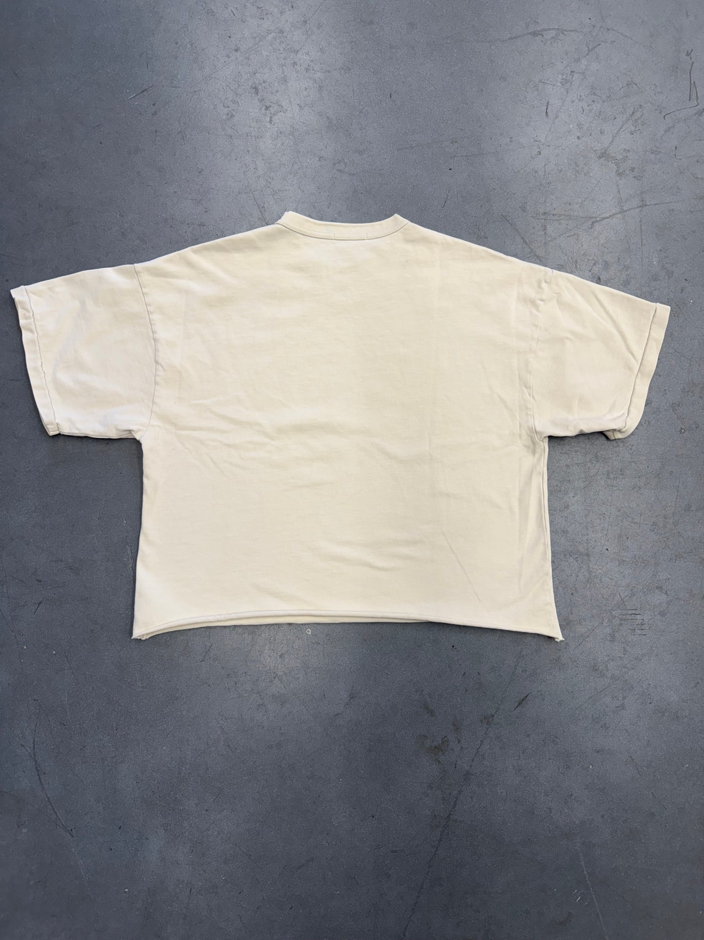 YEEZY SEASON 5 CROPPED CALI SPORT TEE - CREAM (S)