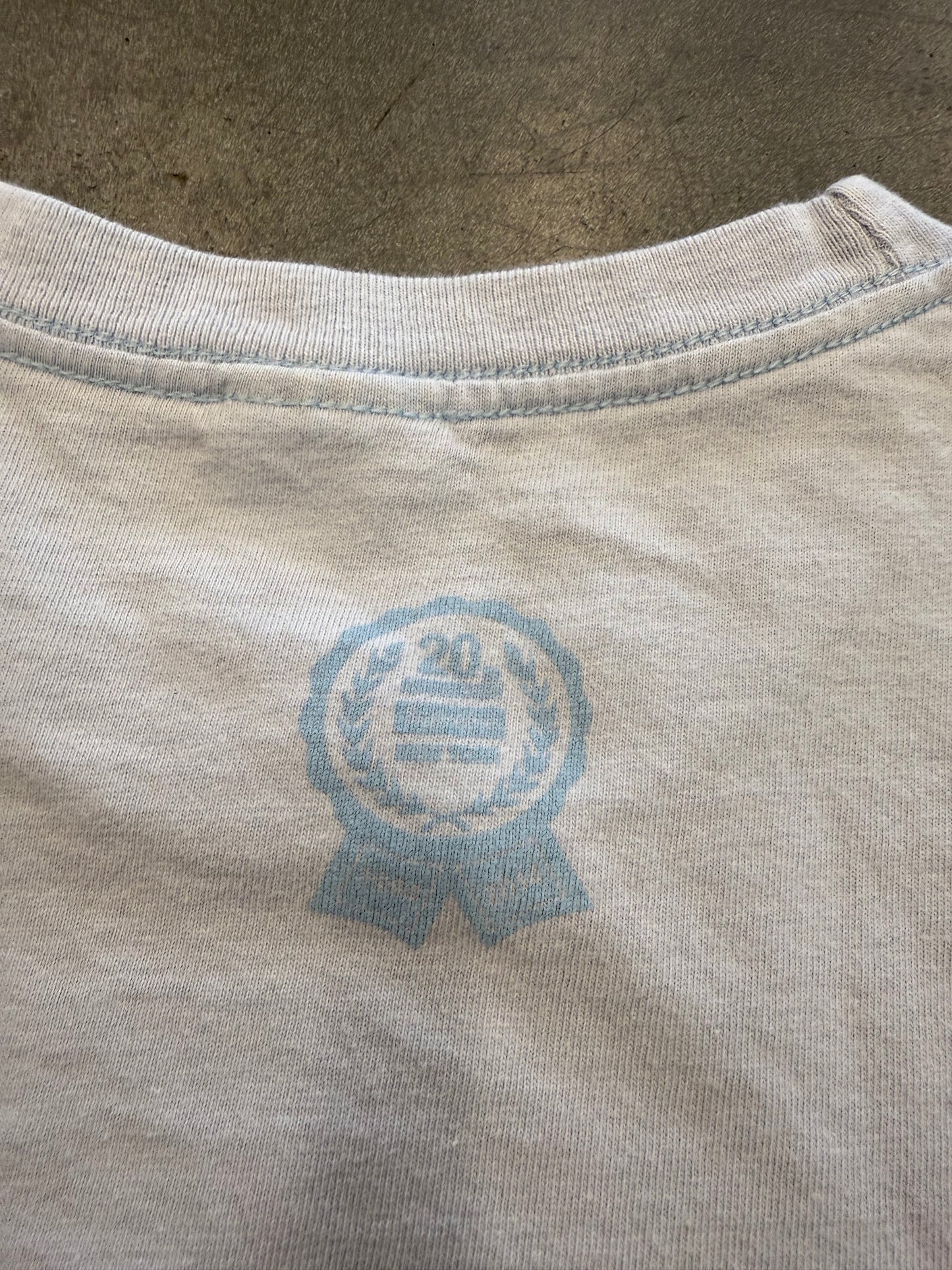 SS14 SUPREME 20TH ANNIVERSARY BOX LOGO TEE LIGHT BLUE