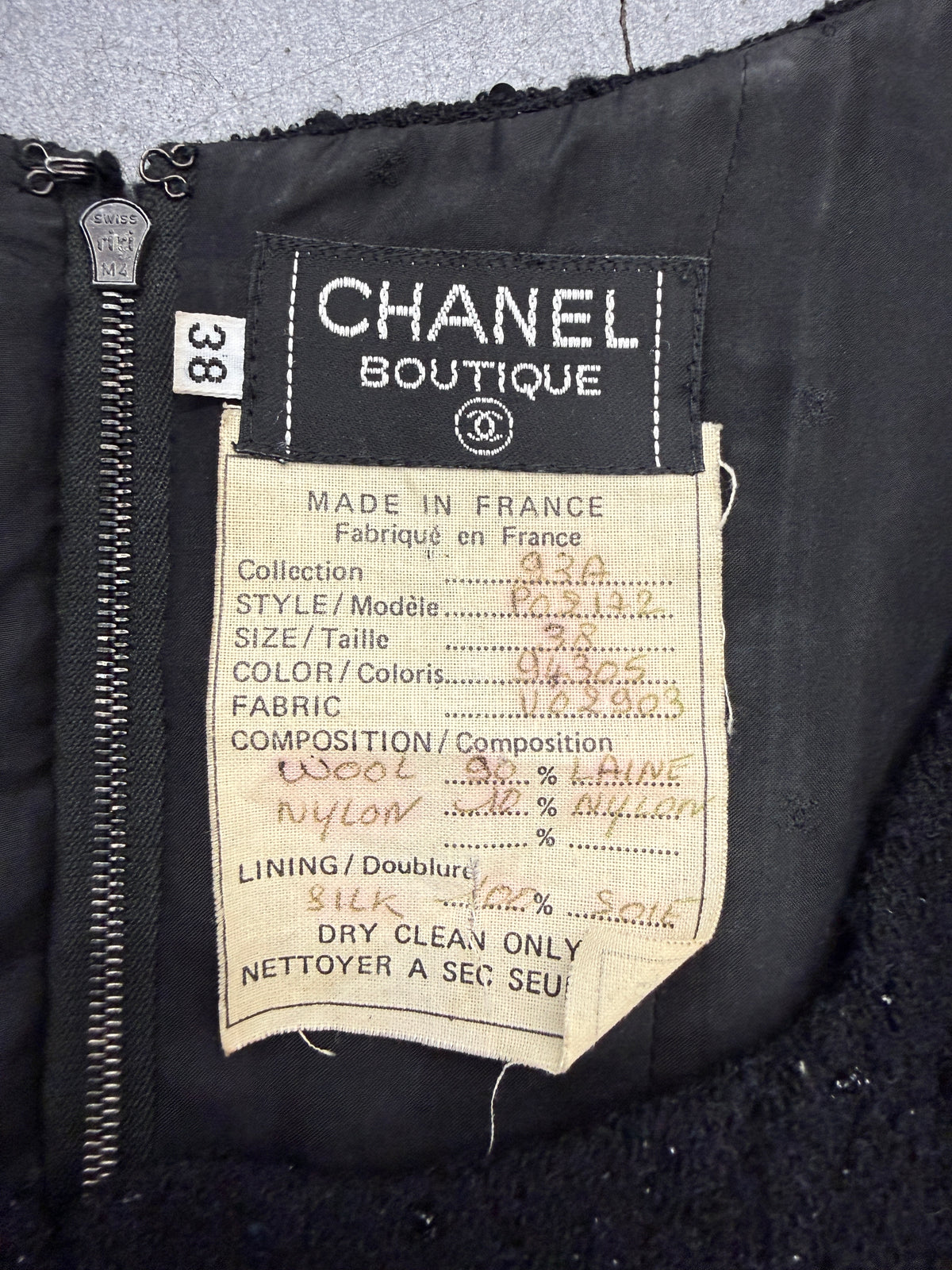 CHANEL GLITTER CORSET FALL 1993 COLLECTION