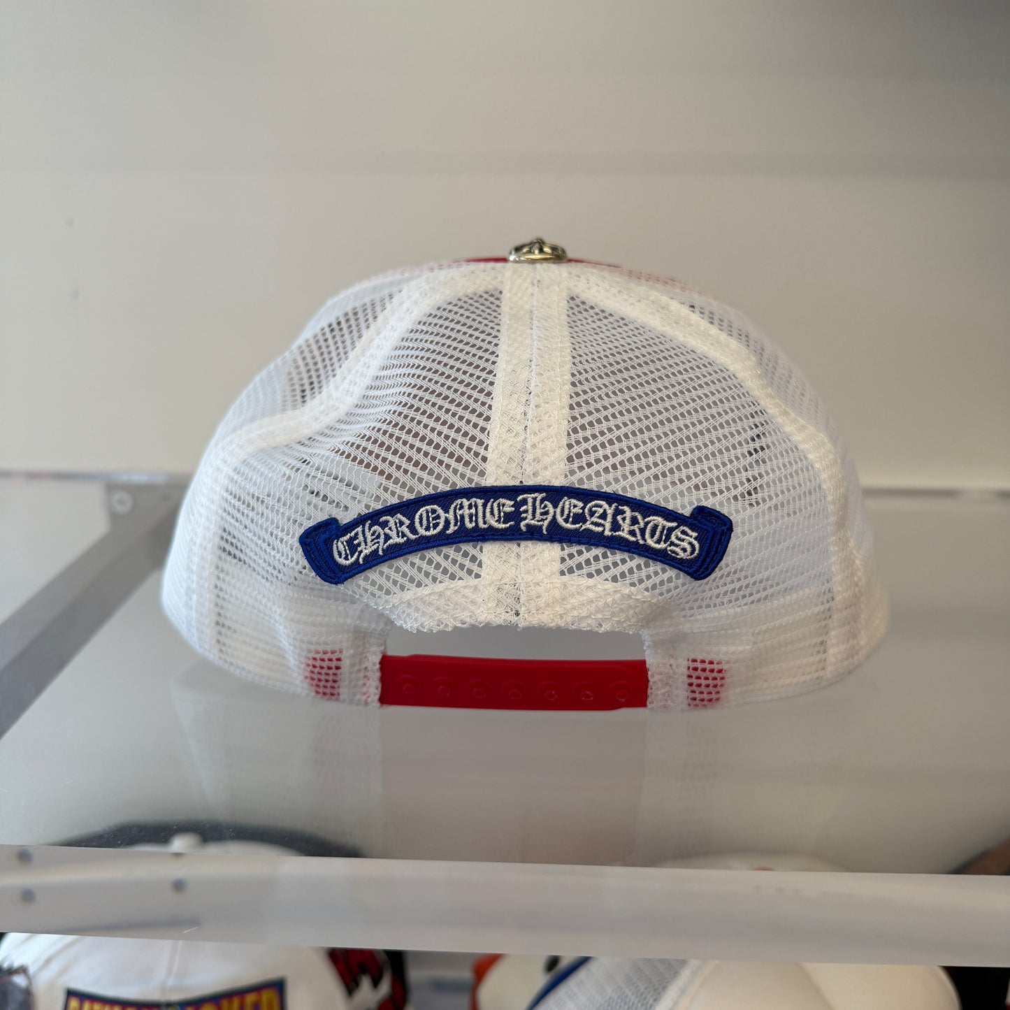 CHROME HEARTS 4TH OF JULY ONLINE EXCLUSIVE TRIPLE CROSS TRUCKER HAT