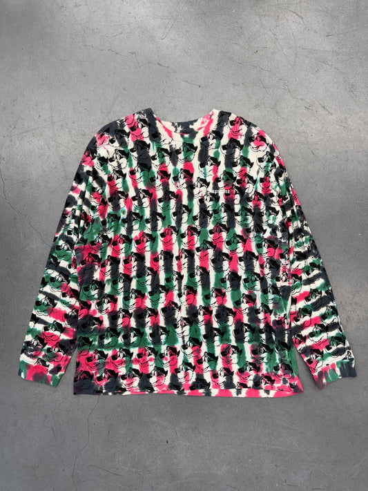 SS21 SUPREME DYED BEAR LS SLEEVE - MULTI (XL)